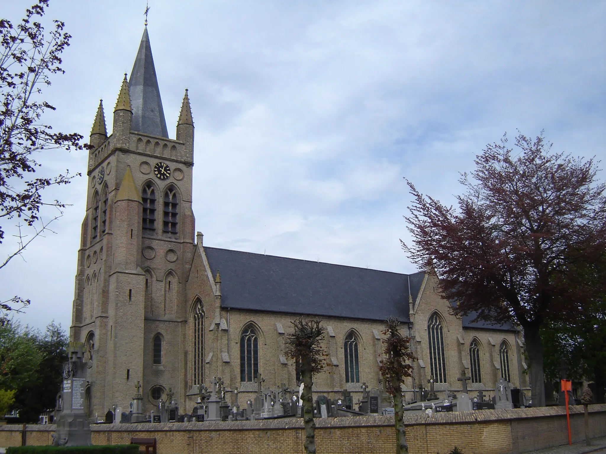 Photo showing: Church of Saint Rictrude in Reninge. Reninge, Lo-Reninge, West Flanders, Belgium