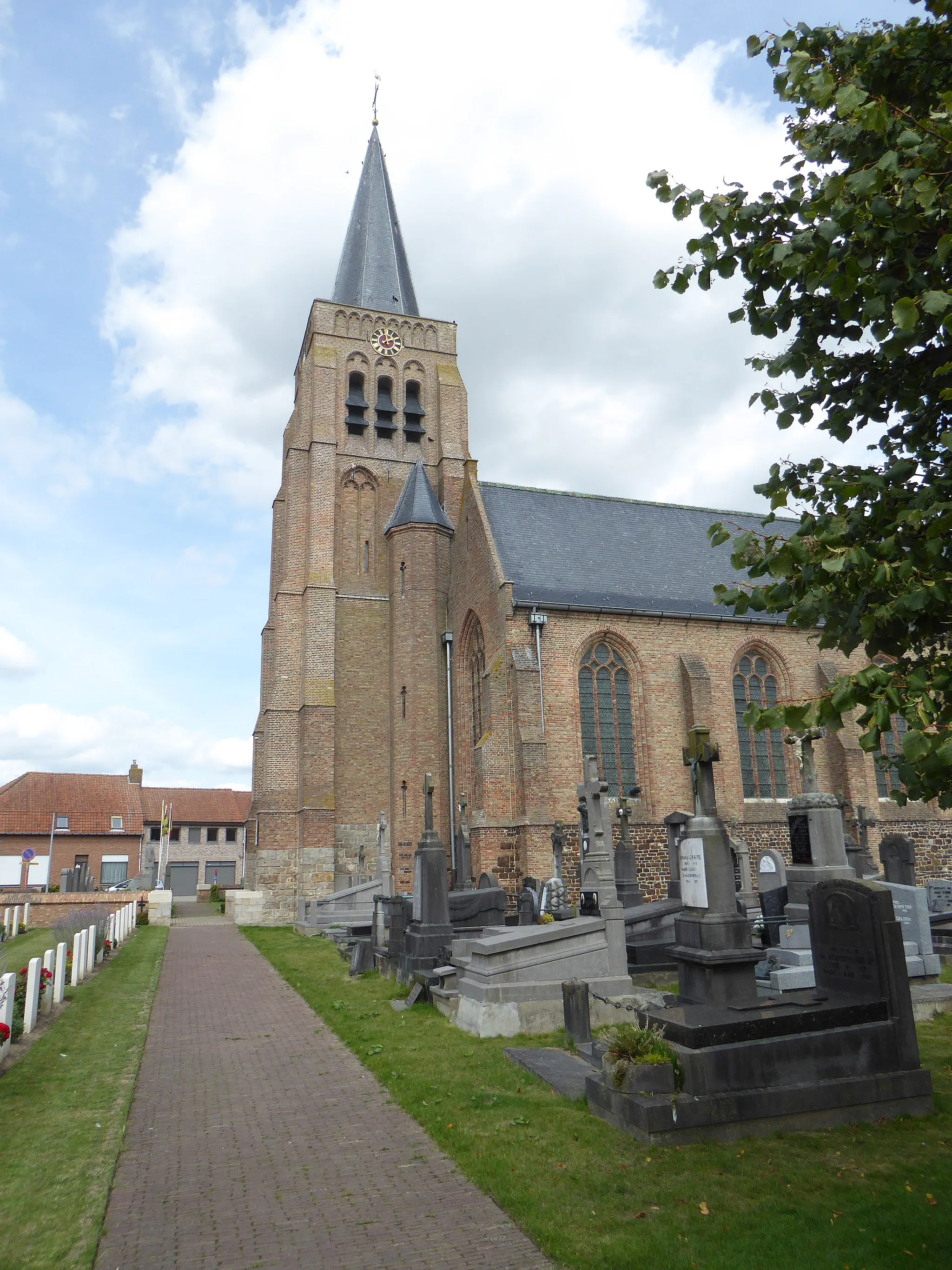 Photo showing: Eglise Saint Jean Baptist .Dranouter,  Heuvelland, West Flanders, Belgium