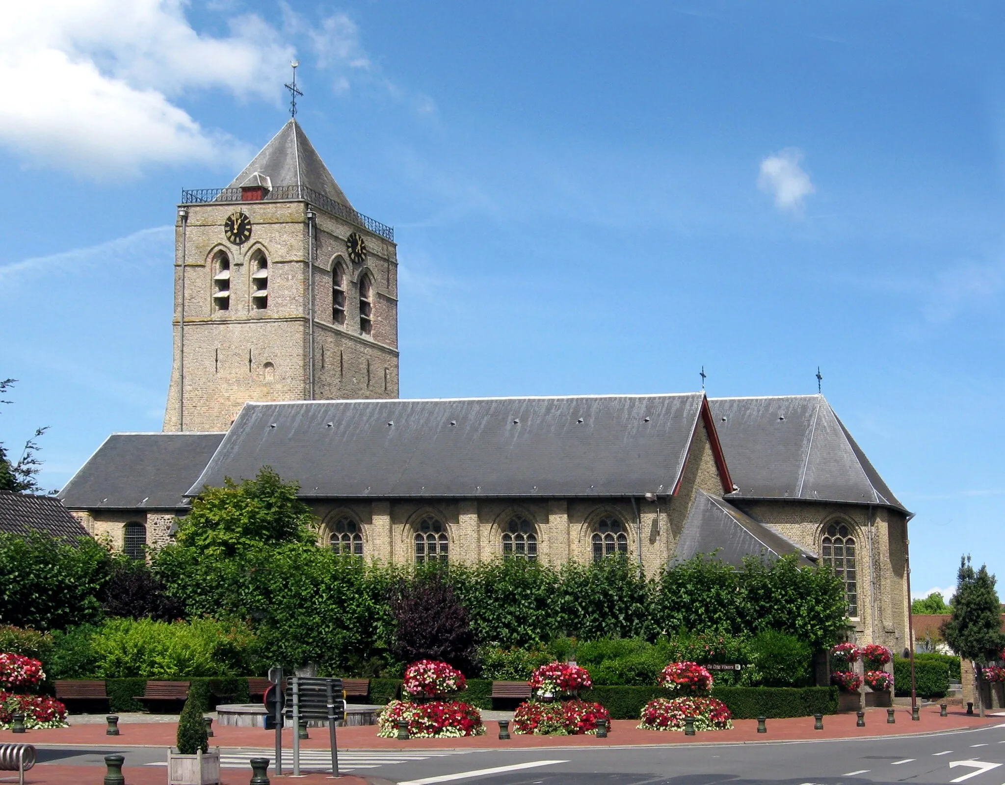 Photo showing: Kirche Skt. Audomar in Adinkerke