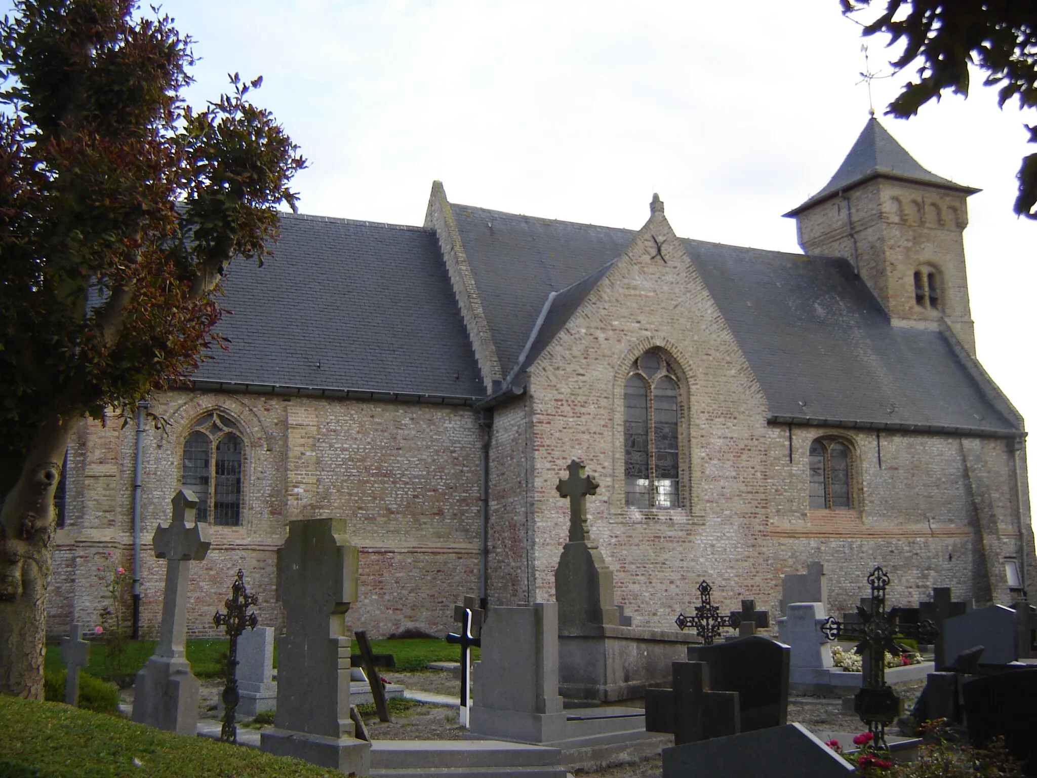 Photo showing: Church of Saint Audomare in Booitshoeke. Booitshoeke, Veurne, West Flanders, Belgium