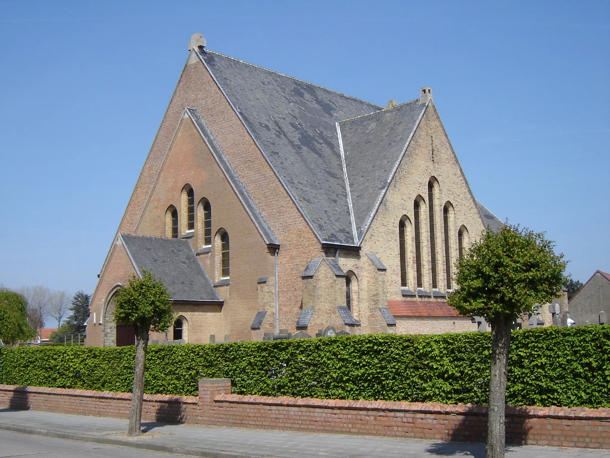 Photo showing: Kerk van de Heilige Pastoor van Ars, De Mokker, Koekelare Church of the Saint Curé d'Ars, De Mokker, Koekelare West Flanders, Belgium