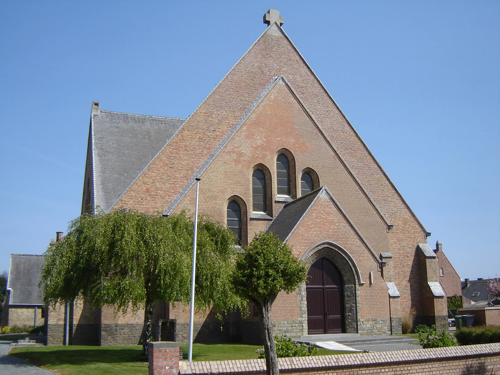 Photo showing: Kerk van de Heilige Pastoor van Ars, De Mokker, Koekelare Church of the Saint Curé d'Ars, De Mokker, Koekelare West Flanders, Belgium