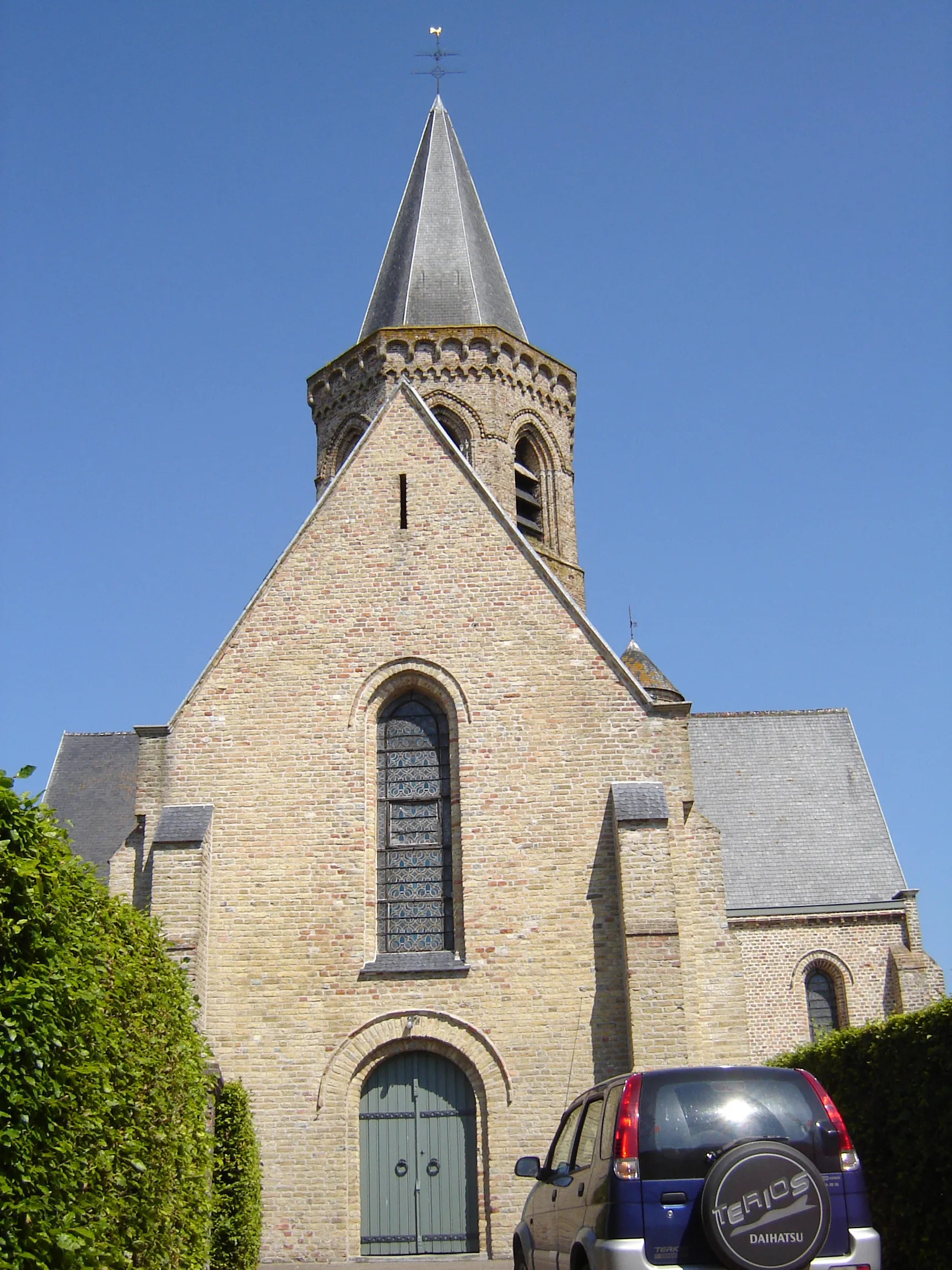 Photo showing: Church of Saint Andreas in Zande. Zande, Koekelare, West Flanders, Belgium