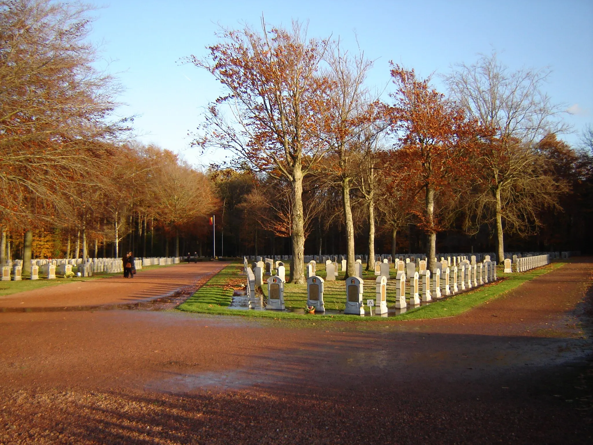 Photo showing: Belgian Military Cemetery in Houthulst. Houthulst, West Flanders, Belgium