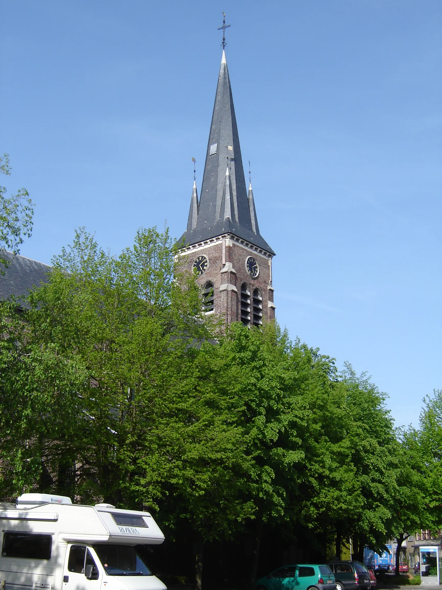 Photo showing: Church of Saint Eligius in Moen. Moen, Zwevegem, West Flanders, Belgium