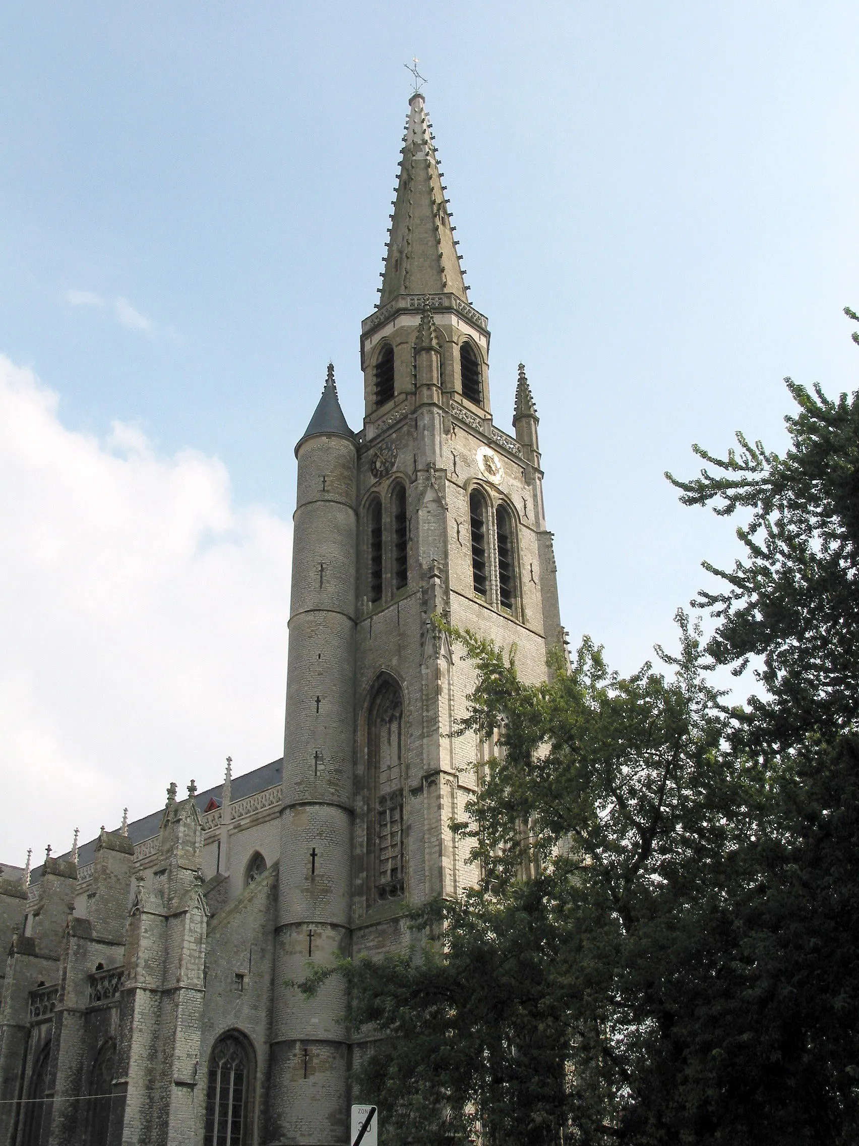 Photo showing: Wervik (Belgium), the St. Medardus' church (1380-1440).