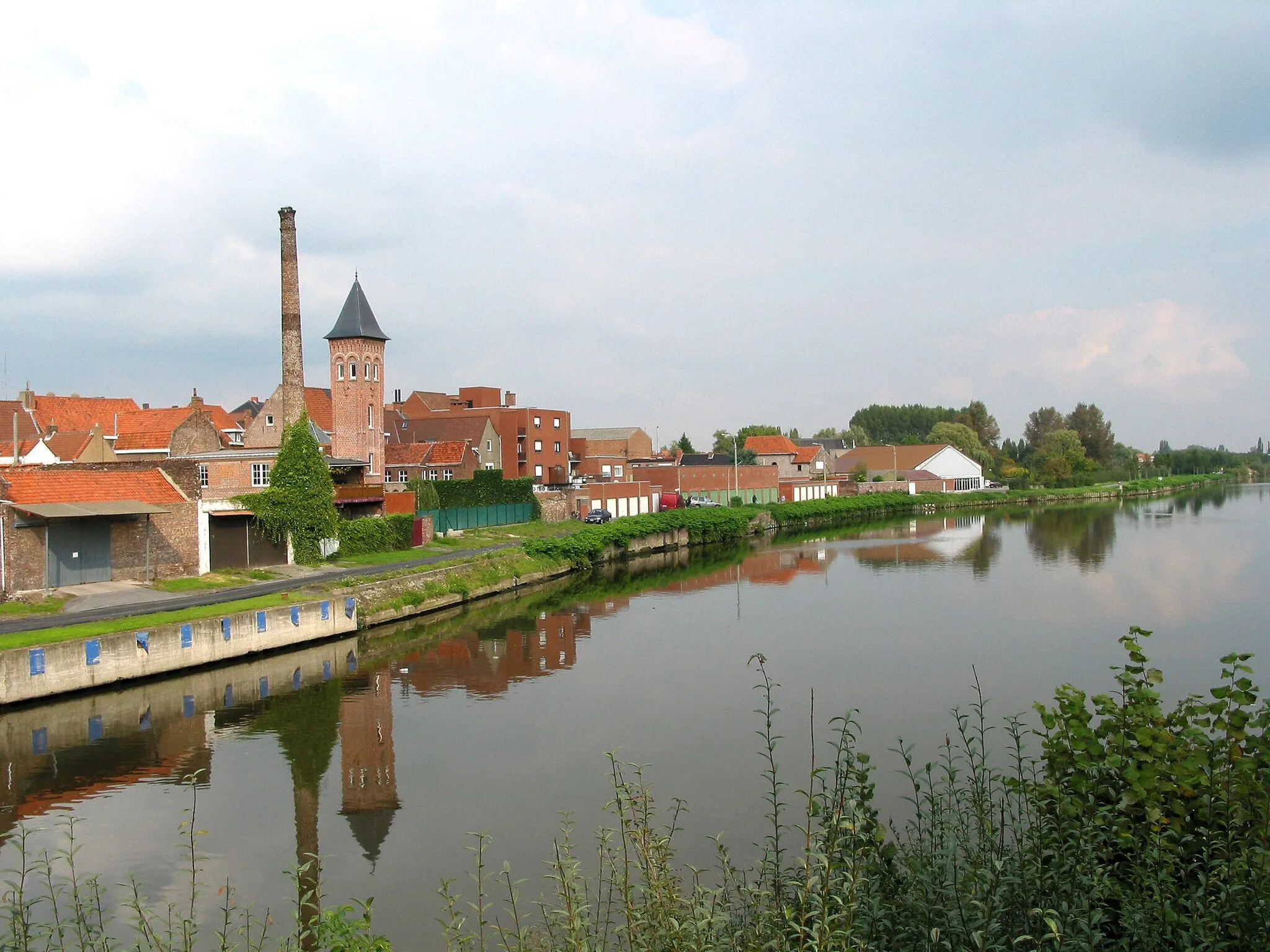 Photo showing: Wervik (Belgium), the Lys river.