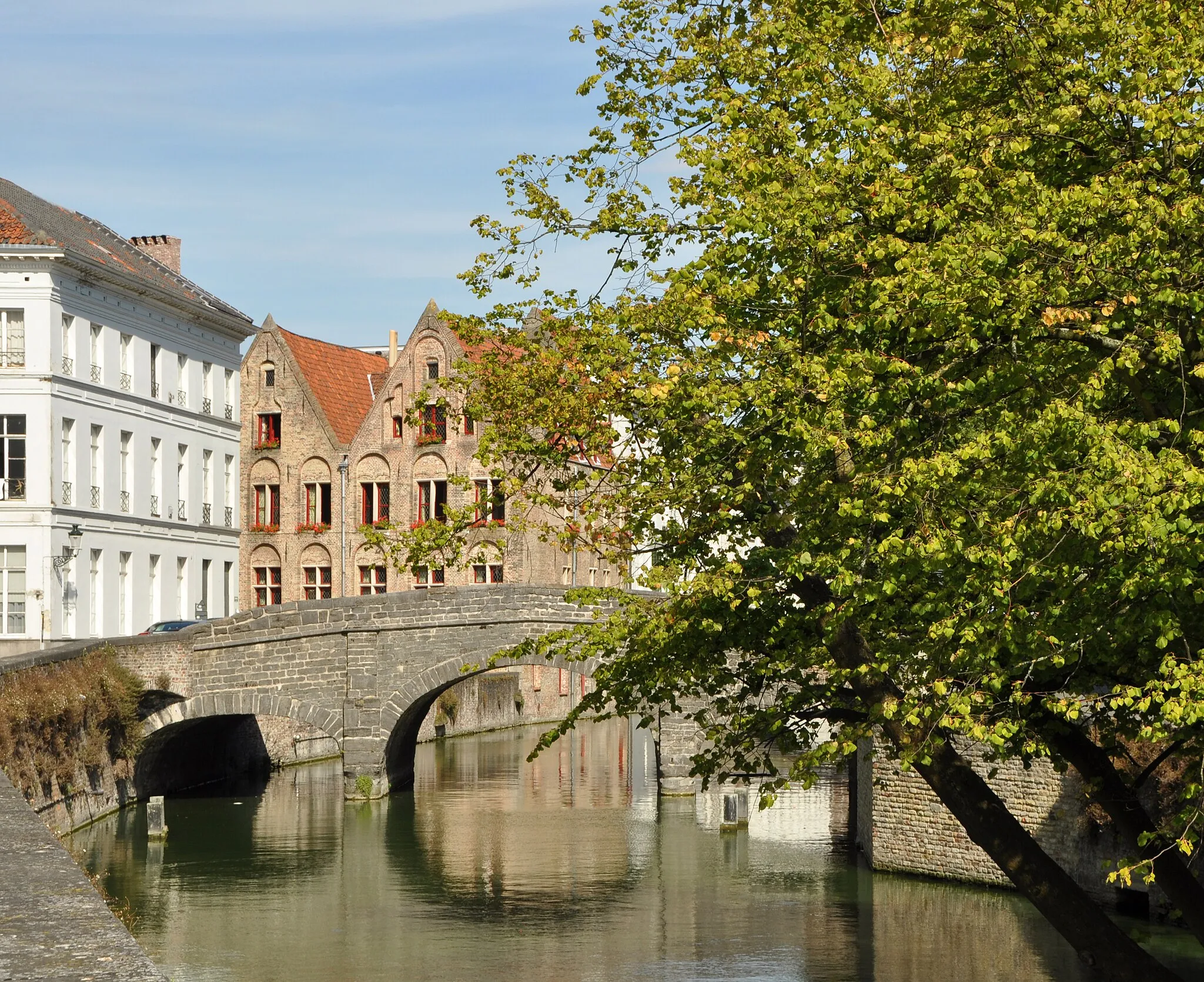 Photo showing: Bruges (Belgium): the Augustijnen canal and Augustijnen bridge