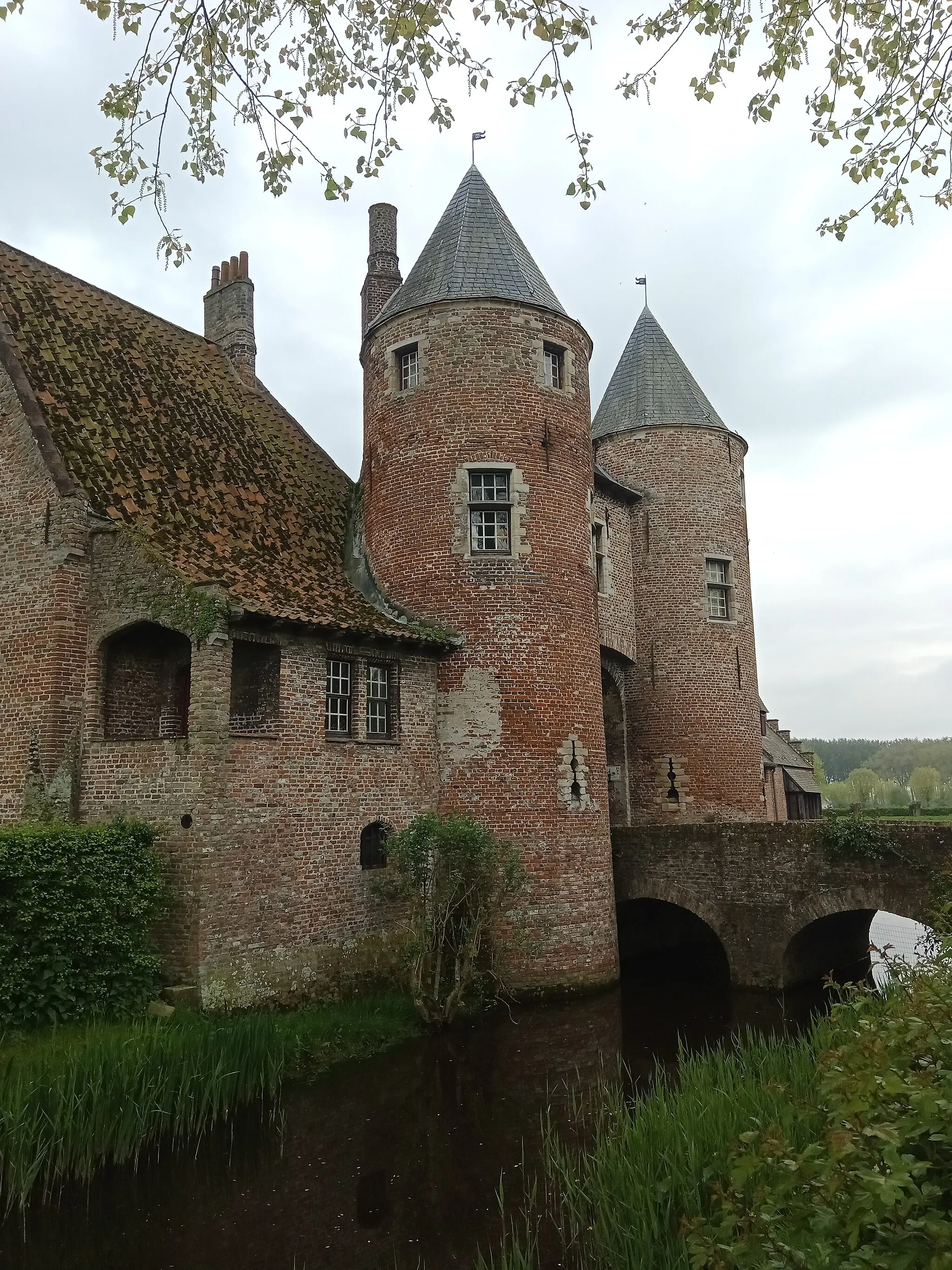 Photo showing: Le château d'Oostkerke, Damme, Belgique