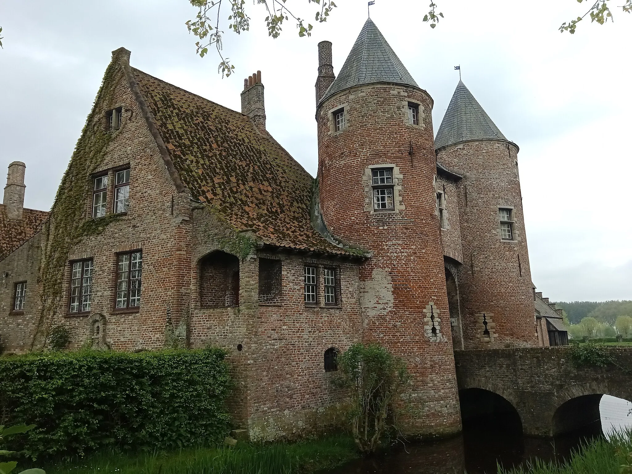 Photo showing: Le château d'Oostkerke, Damme, Belgique