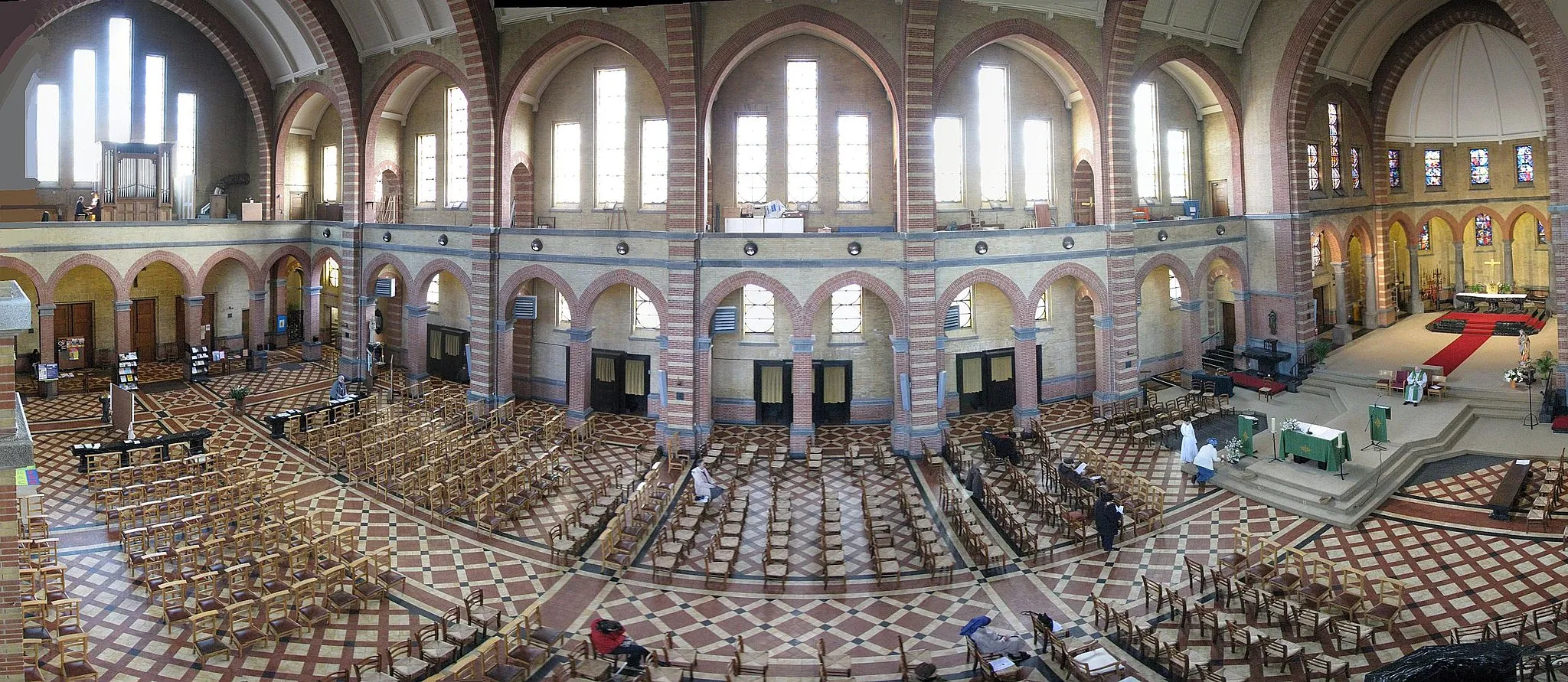 Photo showing: Panorama Eglise N.D.du Rosaire Uccle-Bruxelles