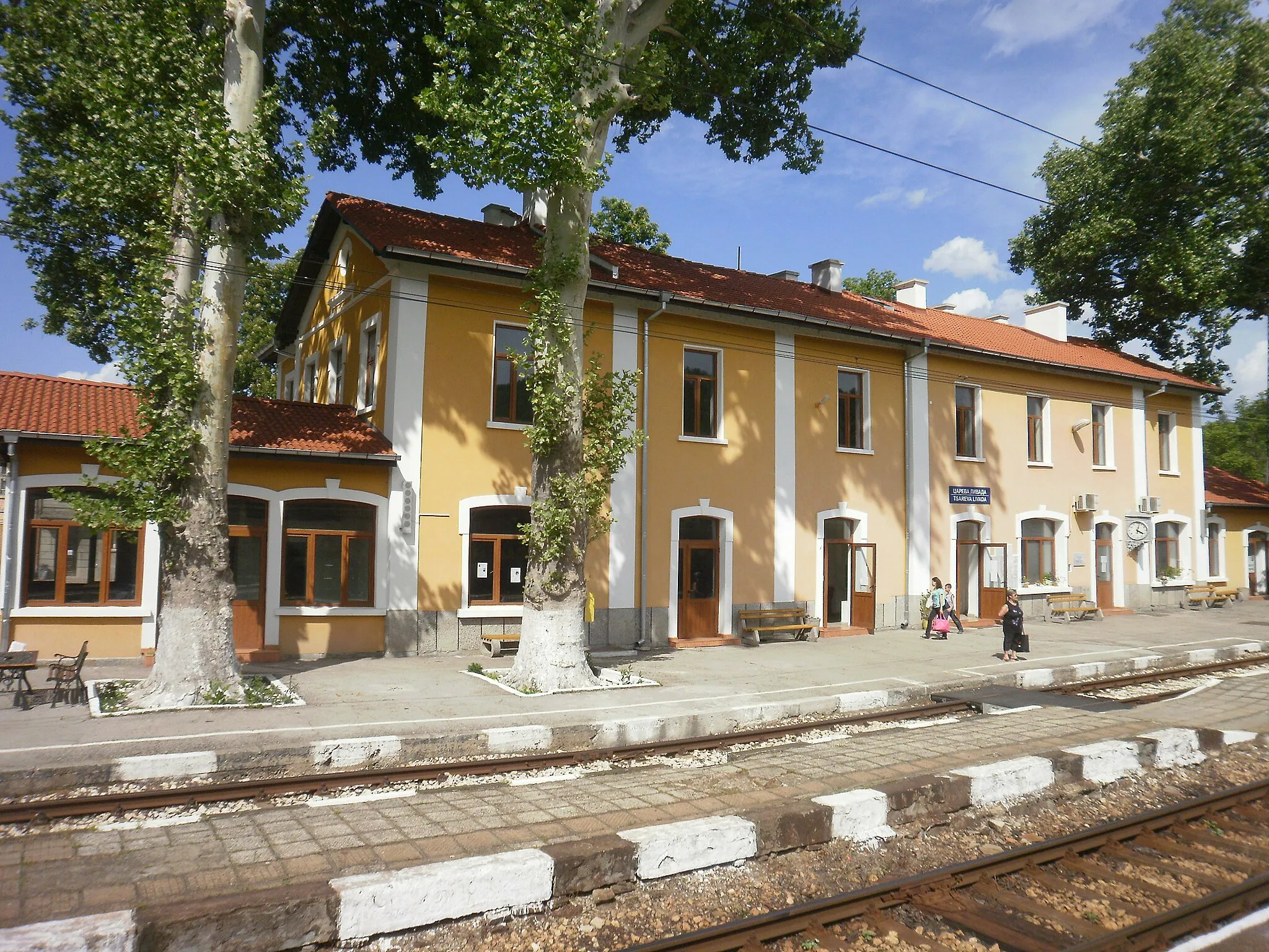 Photo showing: Tsareva livada Railway Station, Bulgaria