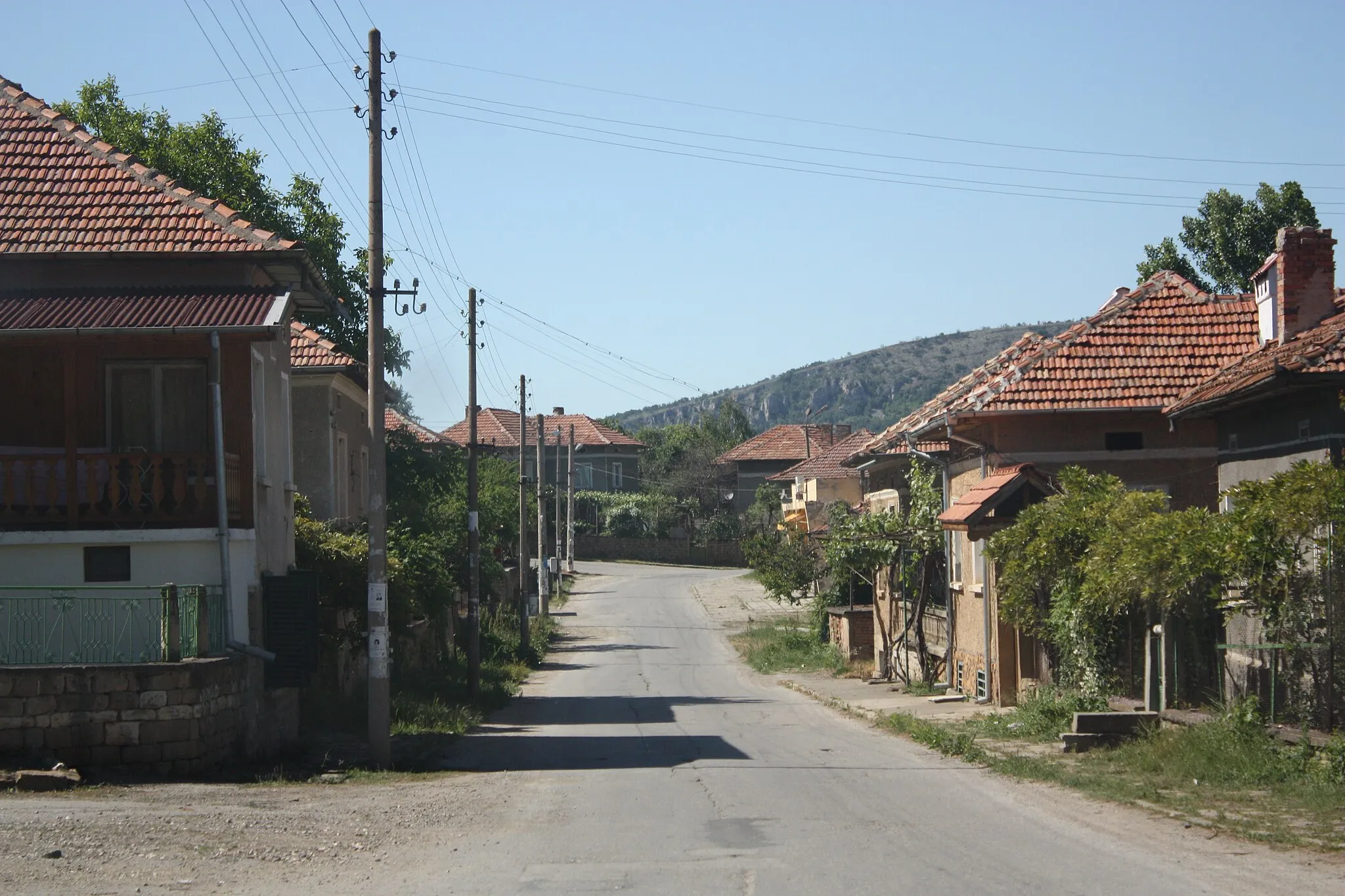 Photo showing: Entrance and Main street in Strupets