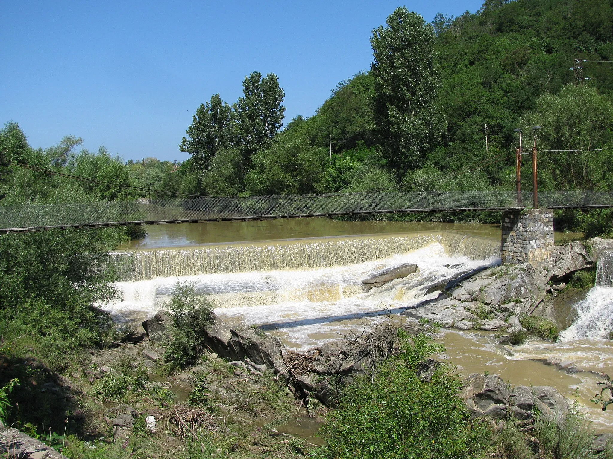 Photo showing: Бентът на река Видима, село Дебнево