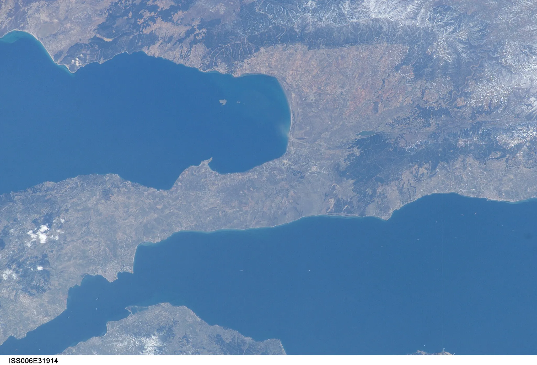 Photo showing: View of Turkey taken during ISS Expedition 6.