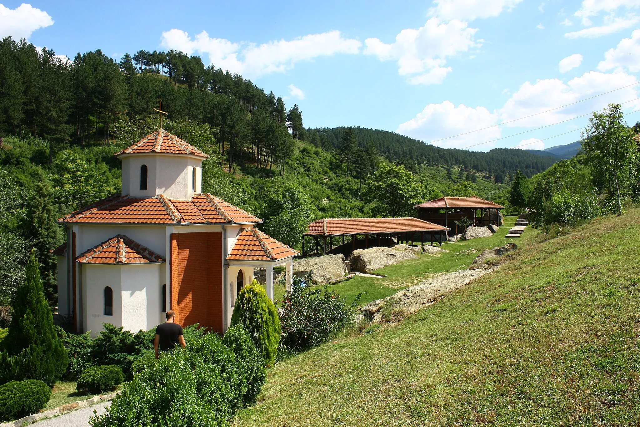 Photo showing: Church of the Theotokos Life Giving Spring in Delčevo Monastery, Macedonia