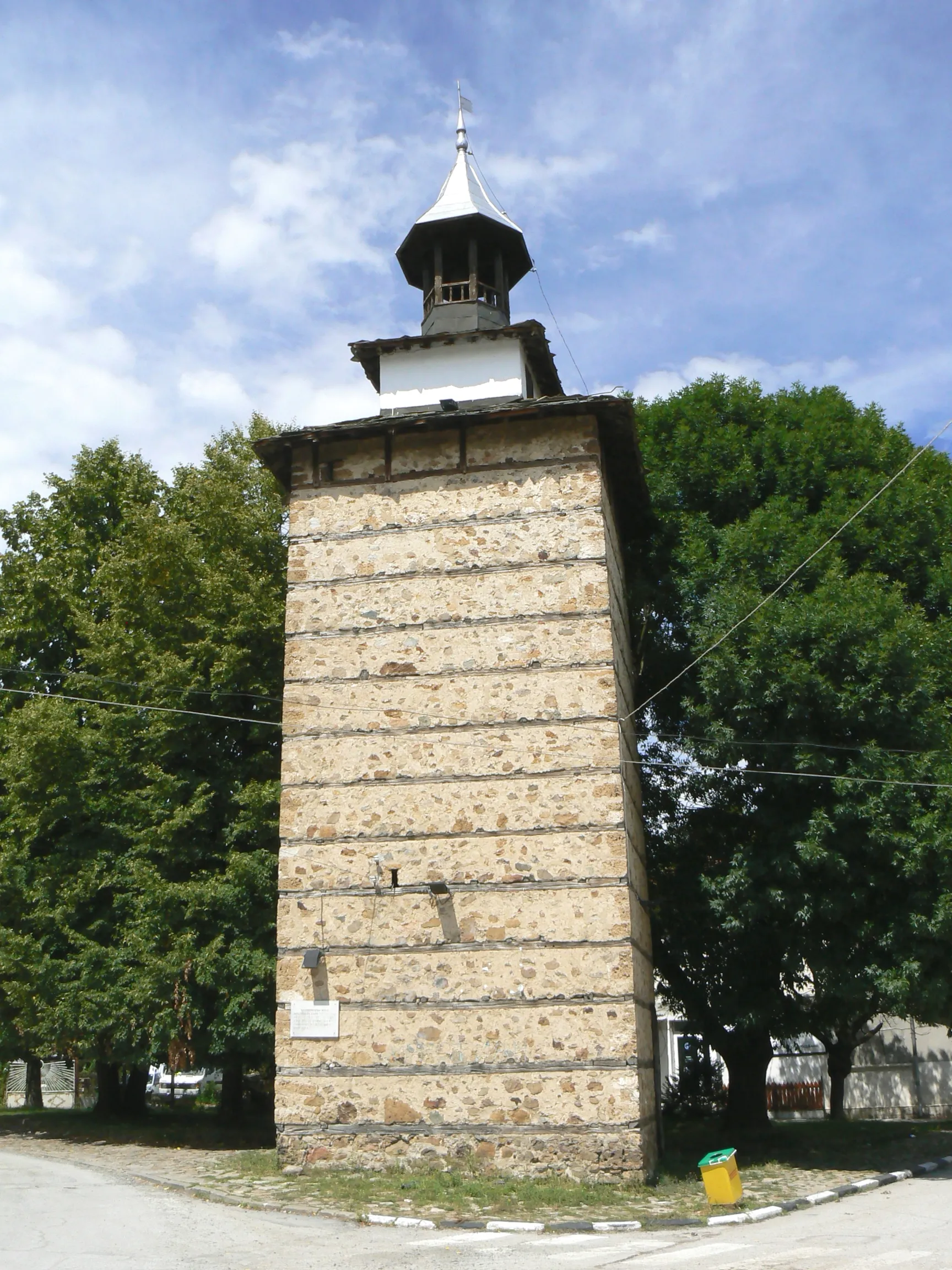 Photo showing: The clock tower in town Etropole, Bulgaria