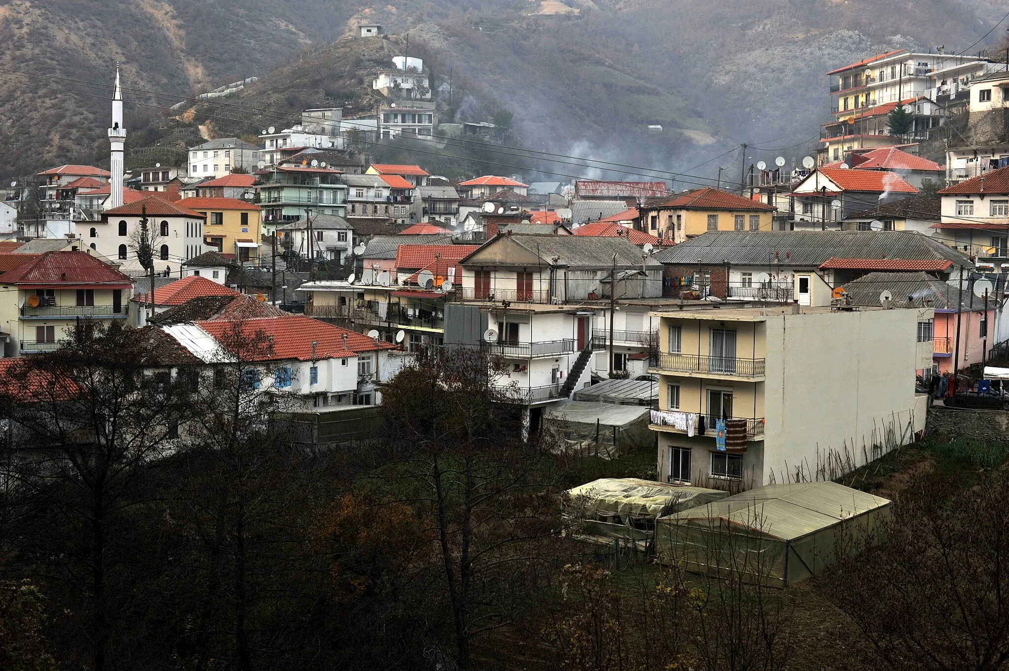 Photo showing: Ano Thermes village, Xanthi, Thrace, Greece.