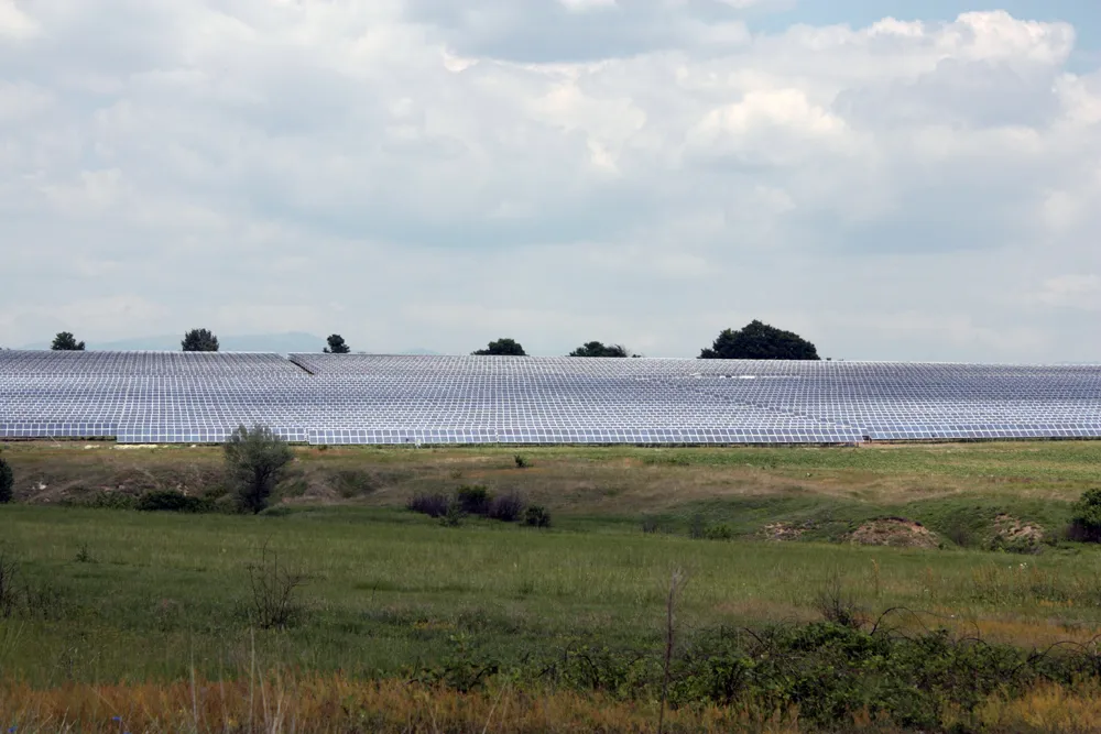 Photo showing: photovoltaic power station in Sbor, Bulgaria