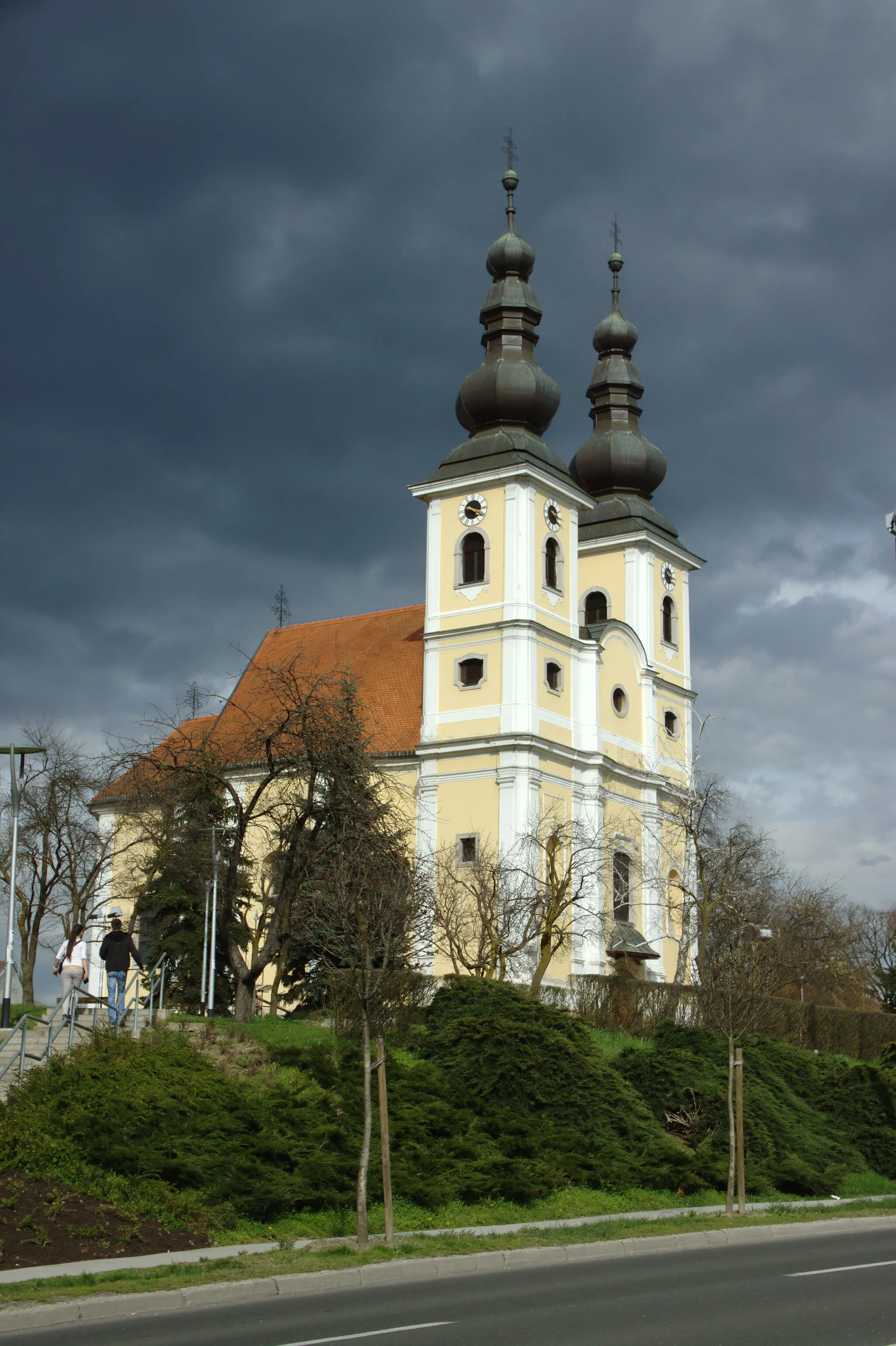 Photo showing: View of the main church in the town of Sesvete, Croatia