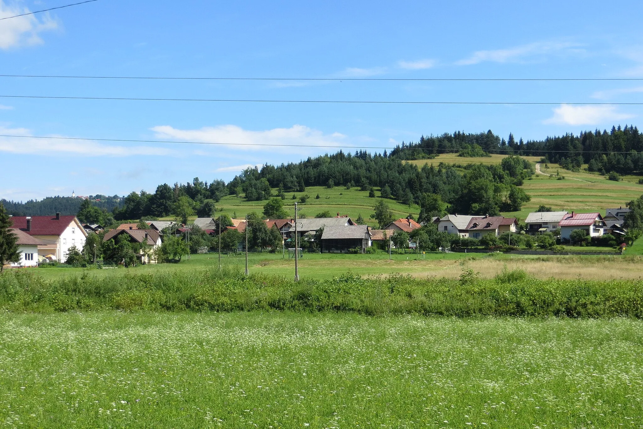 Photo showing: The hamlet of Vas in Zamostec, Municipality of Sodražica, Slovenia