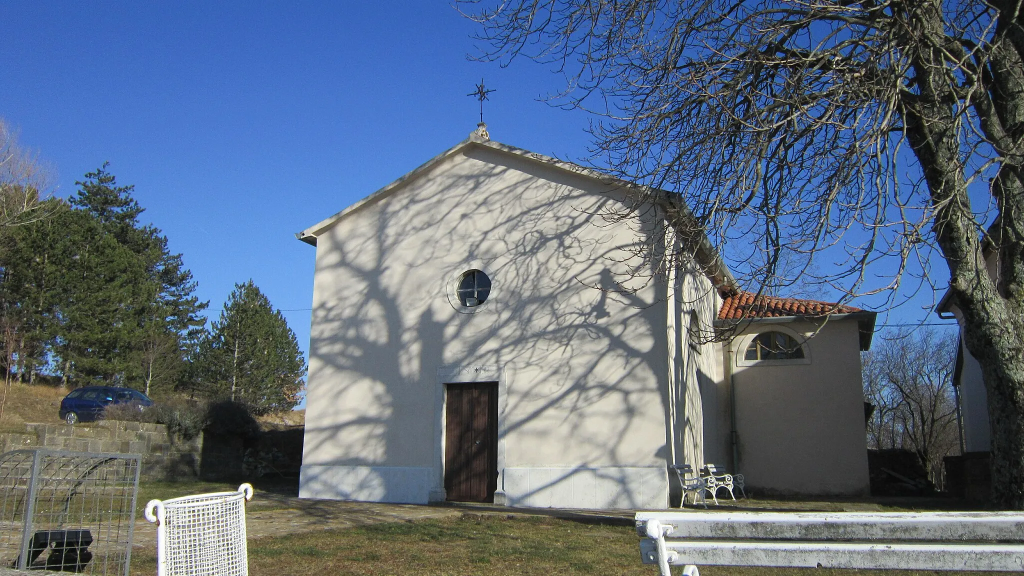 Photo showing: Hrvoji church, Slovenia