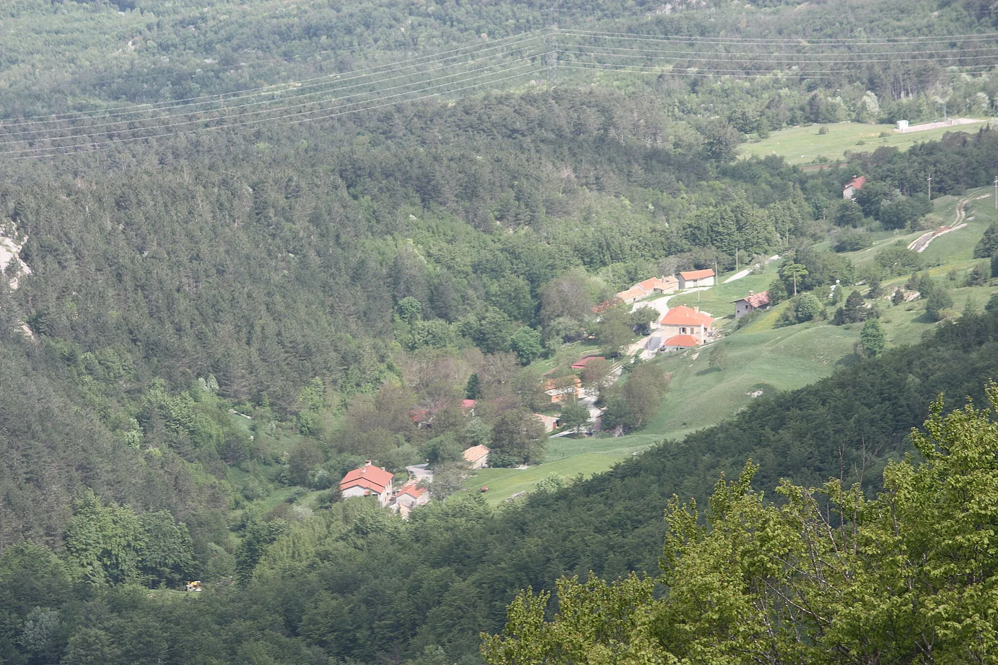 Photo showing: Vojak (mountain), view to Šušnjevica