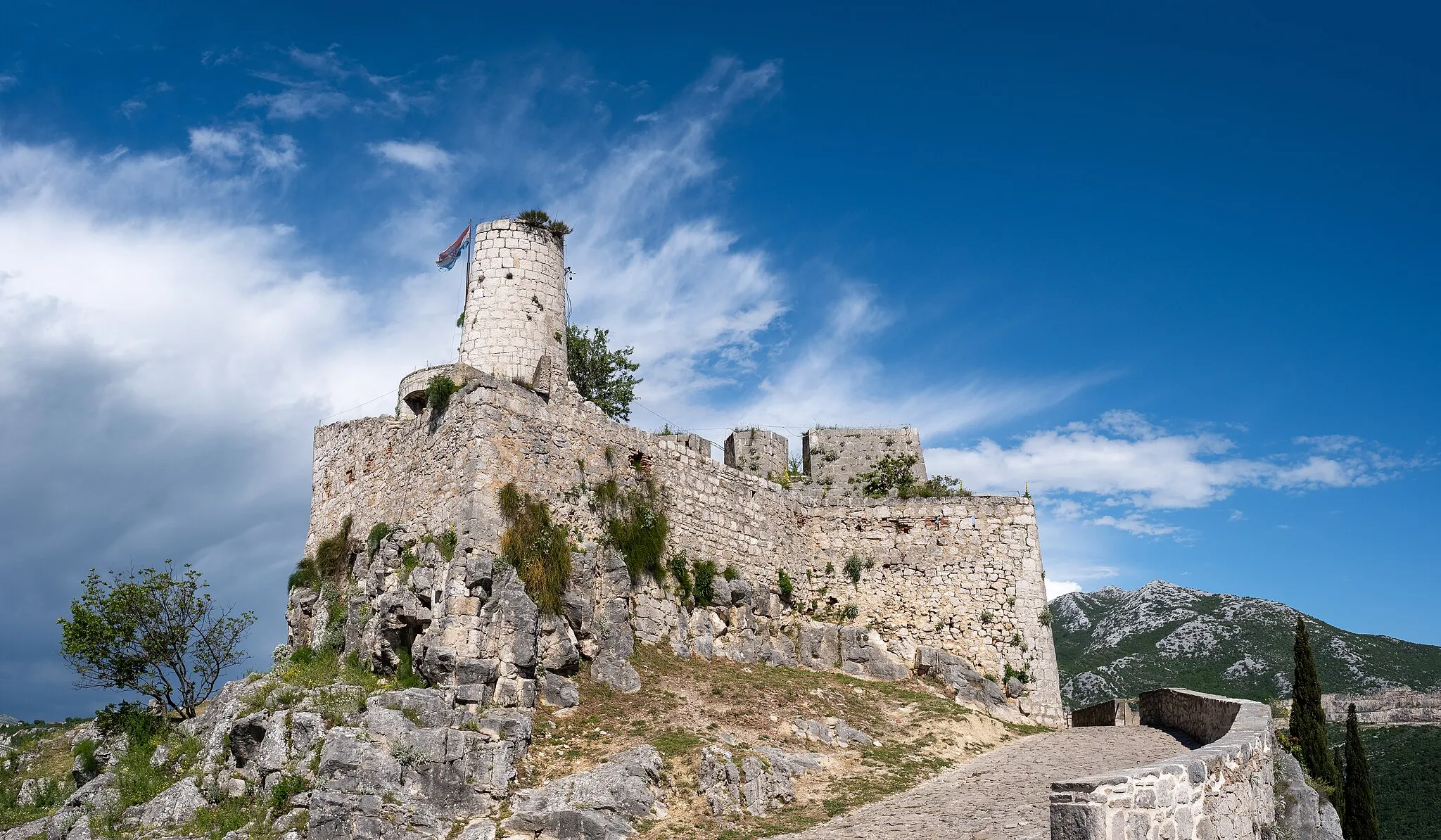 Photo showing: Klis Fortress, Split, Croatia (PPL3-Altered)