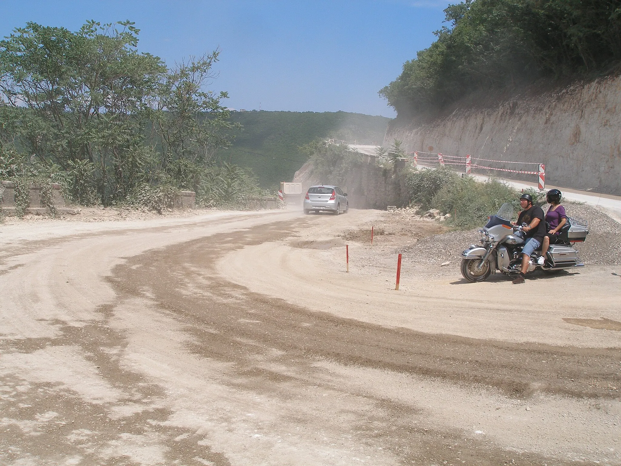 Photo showing: Pula - Rabac  / útépités /