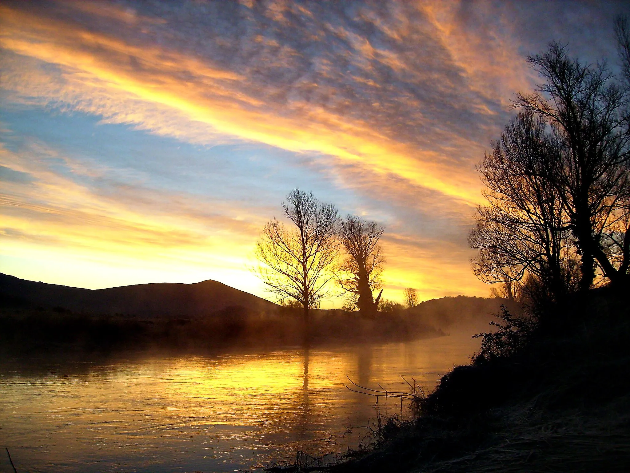 Photo showing: Čikola river in winter morning