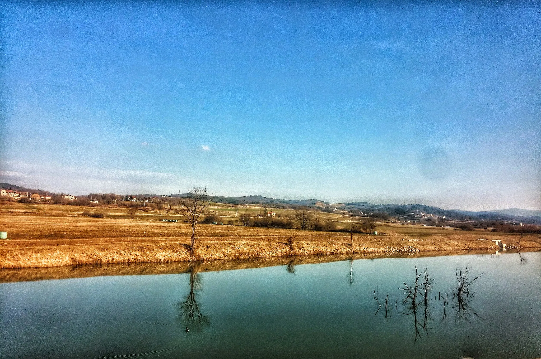Photo showing: Near Novaki Pazinski there are ponds, the most famous and the richest water fish in central Istria.
