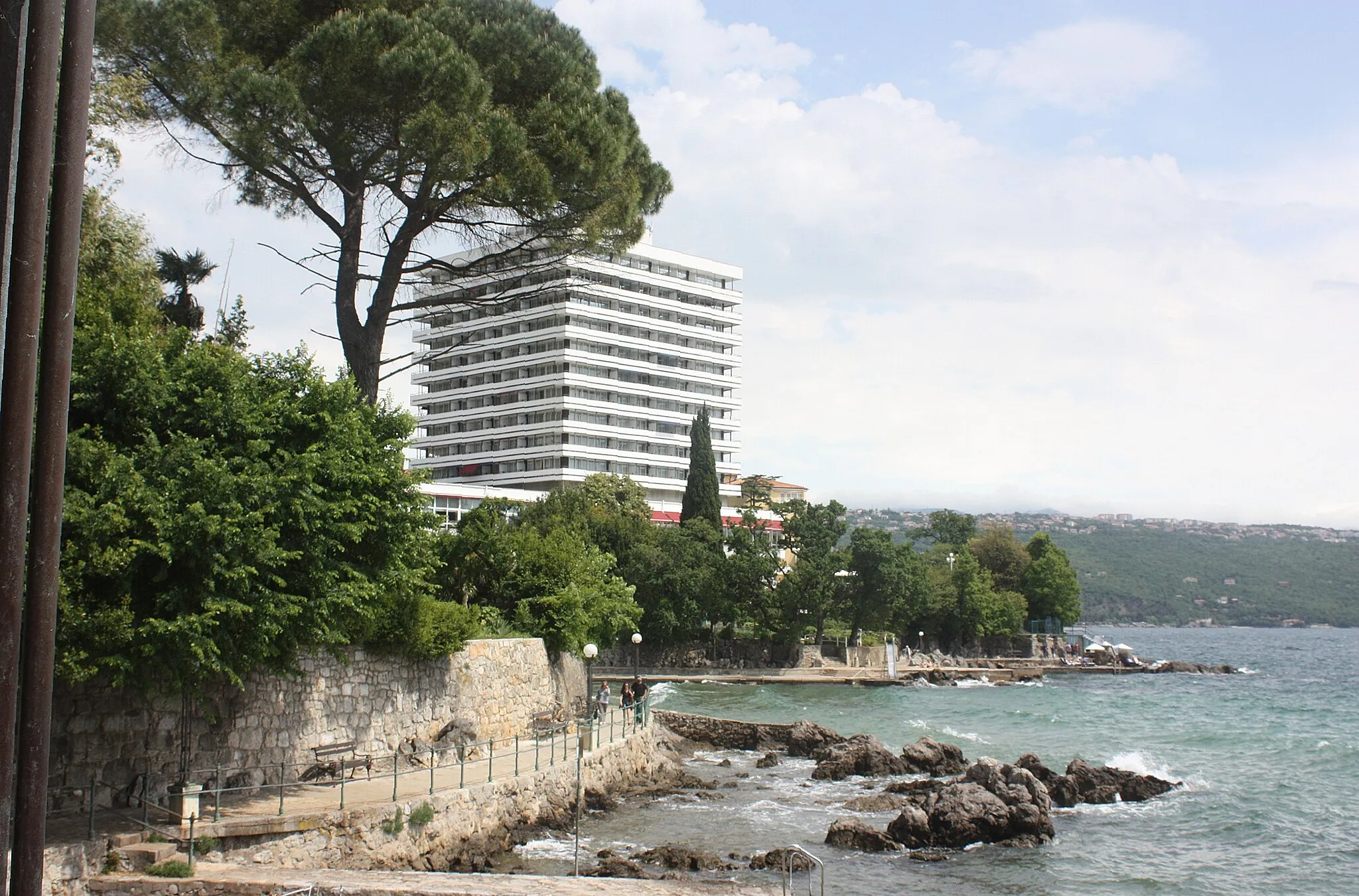 Photo showing: Opatija, view to the Remisens Premium Hotel Ambasador