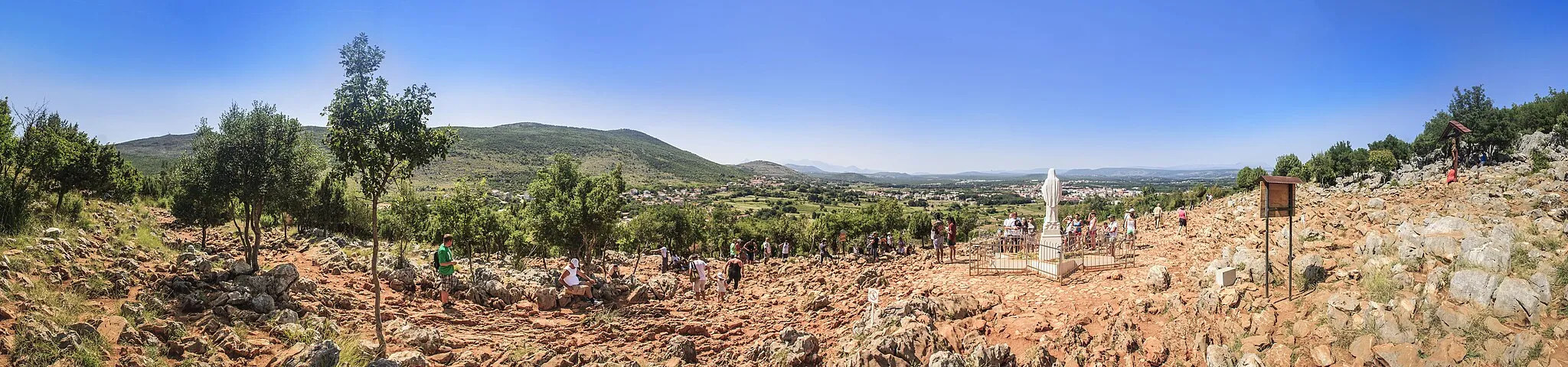 Photo showing: Panorama miejsca objawienia w Medugorje
