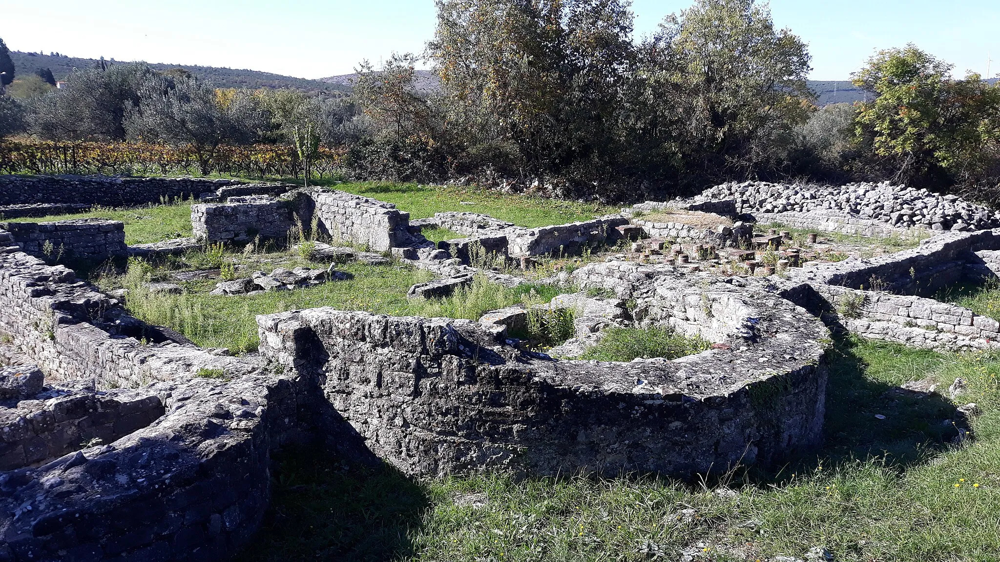 Photo showing: Remains od the Roman city of Rider, in Danilo, near Šibenik, Croatia