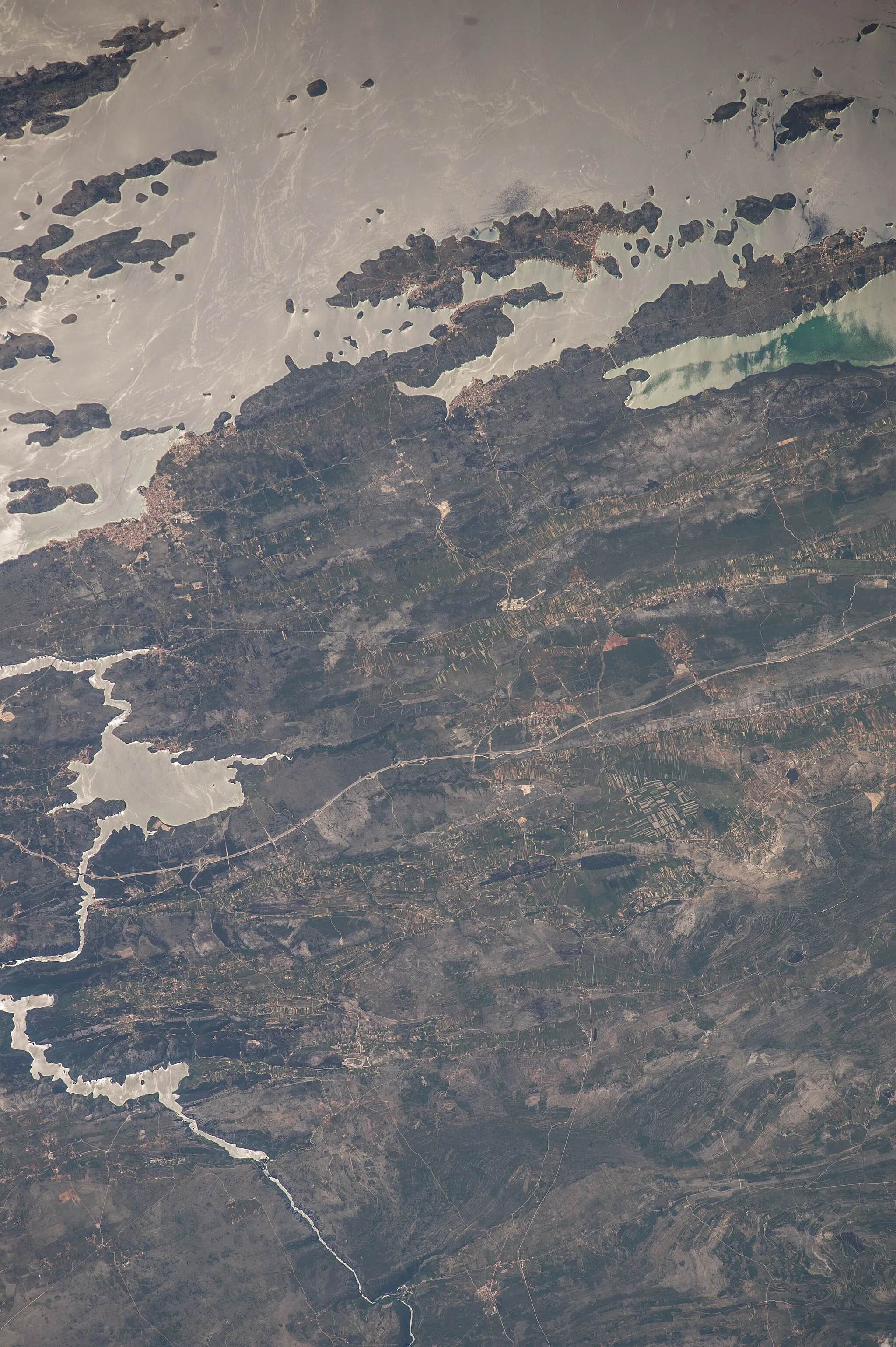 Photo showing: View of Croatia taken during ISS Expedition 39.
