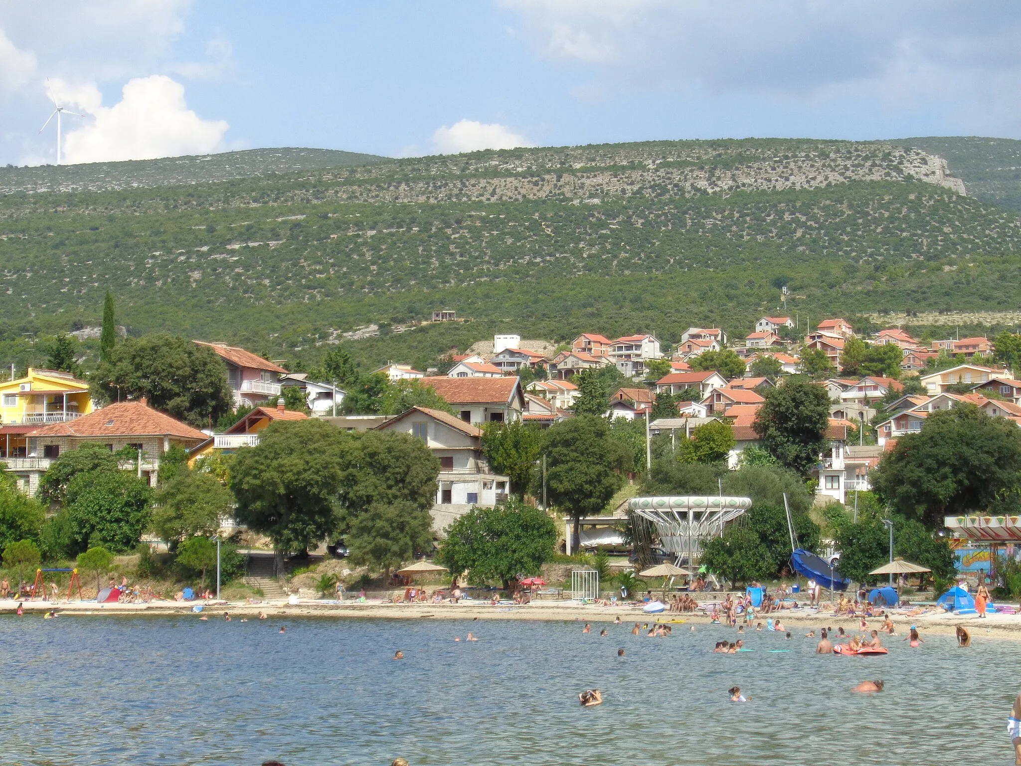 Photo showing: Gornji Karin village at Karin Sea, Zadar County, Croatia