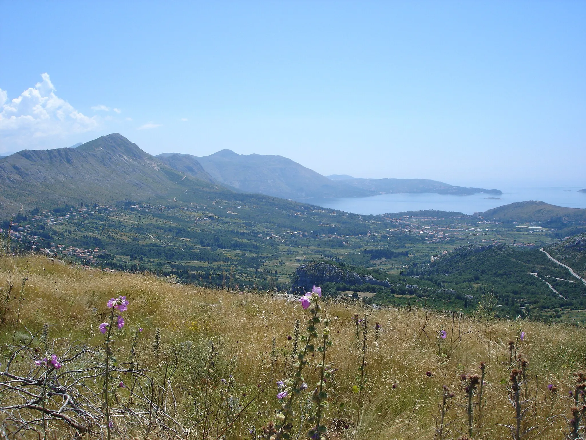 Photo showing: Ivanica - BiH , vue of Adriatic sea from the rand of the village