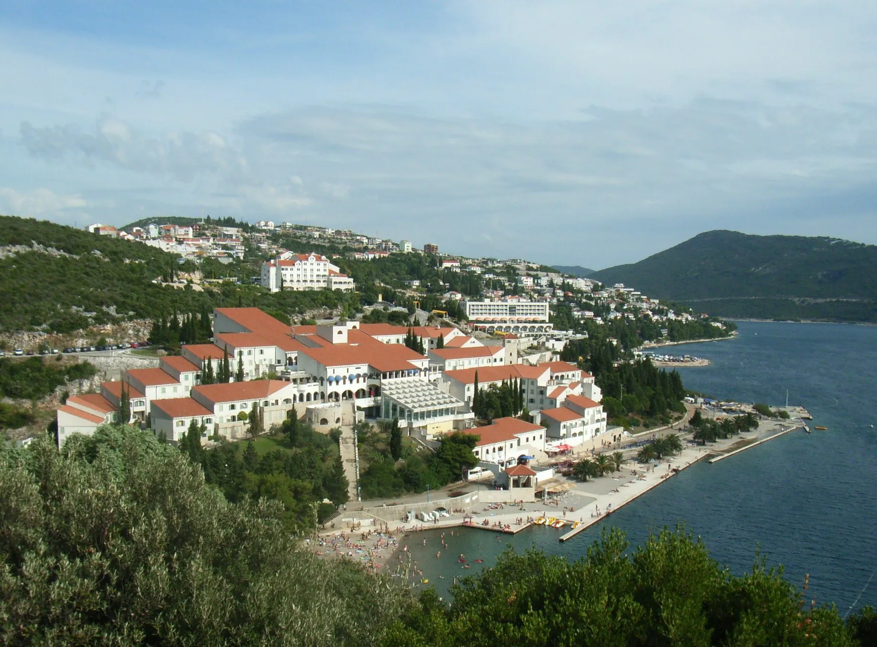 Photo showing: The city of Neum at the Adriatic coast of Bosnia and Herzegovina