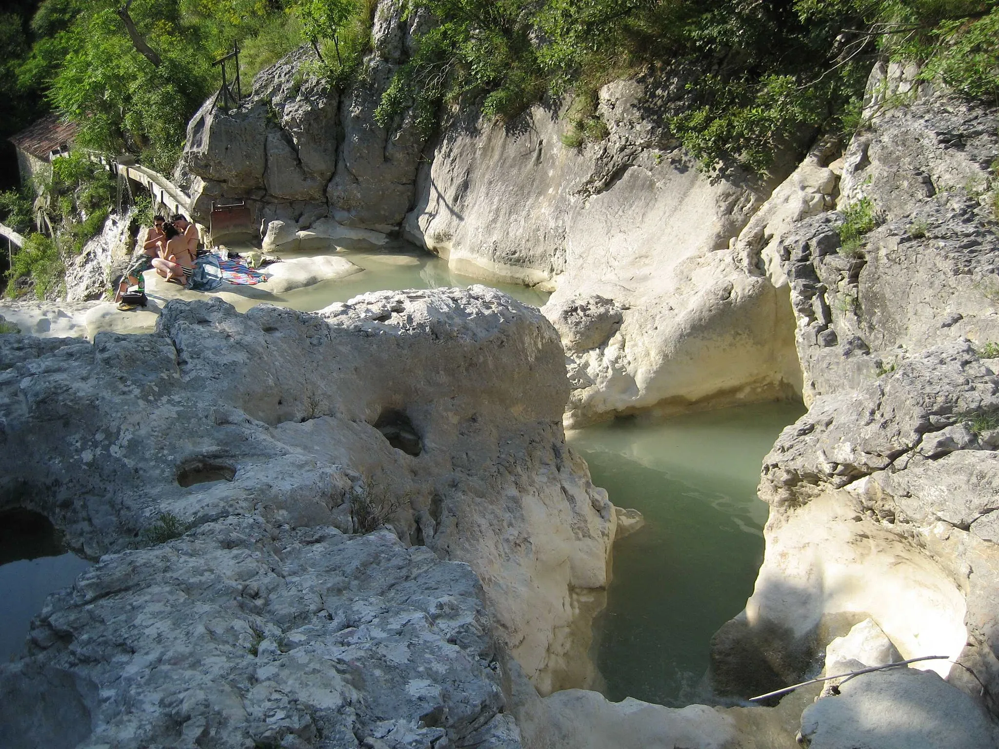 Photo showing: Mirna river near Kotli, Croatia