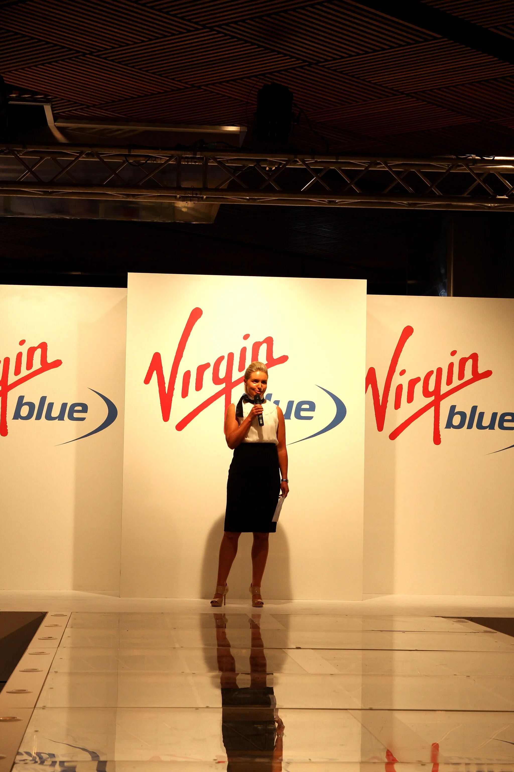 Photo showing: Danielle Keighery of Virgin Blue/Virgin Australia