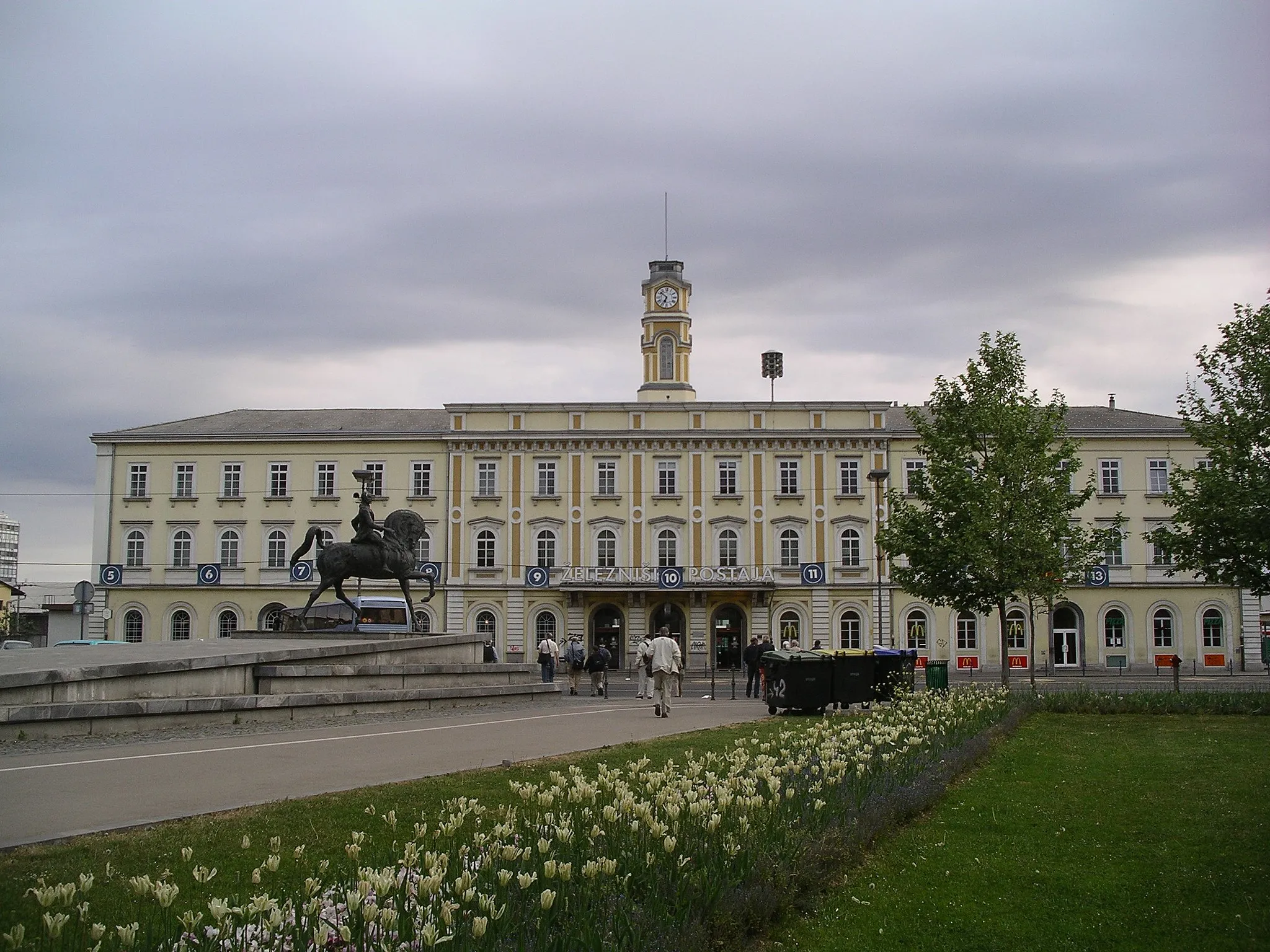 Photo showing: Railway station Ljubljana in Slovenia