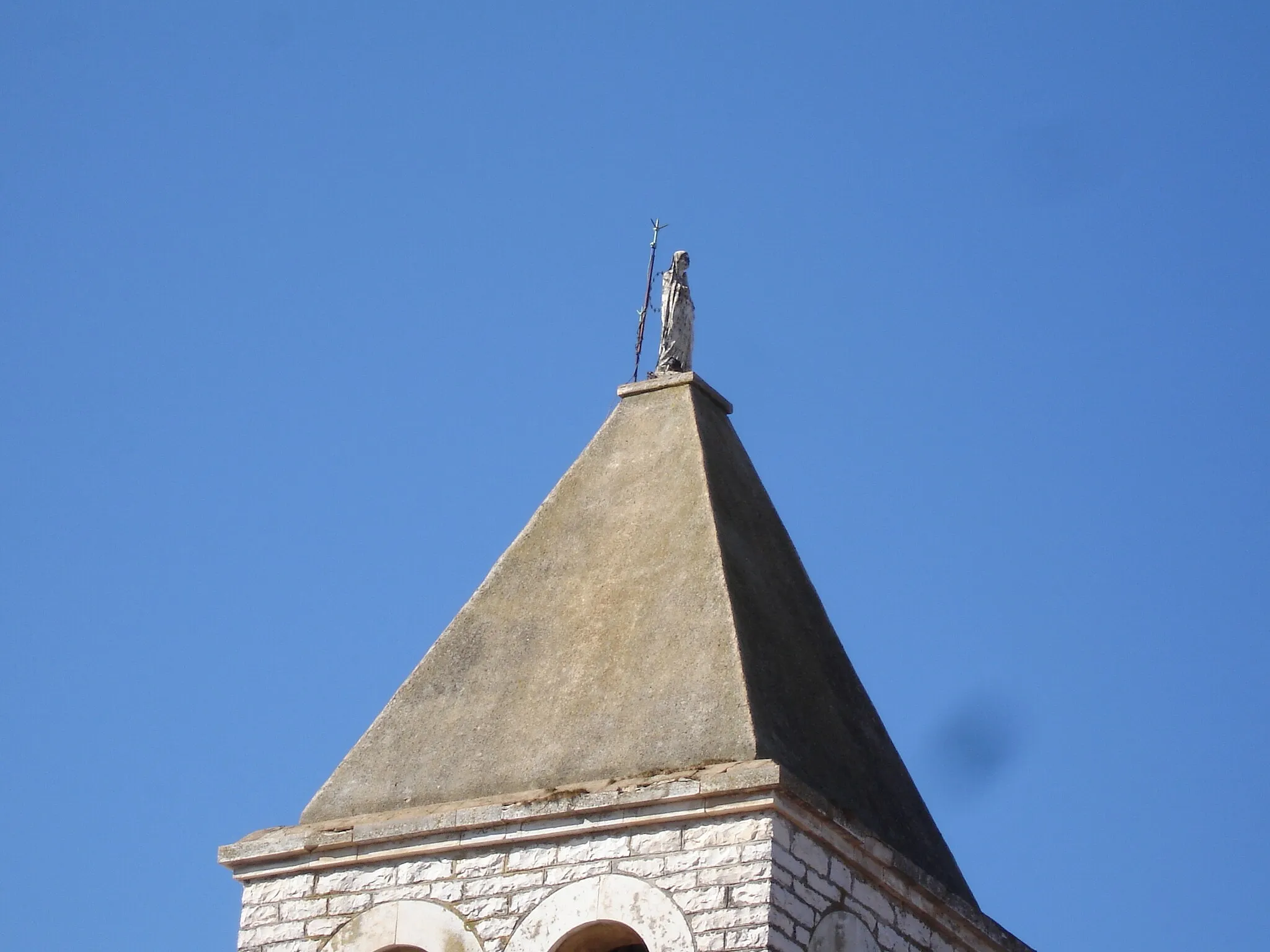 Photo showing: Church of Our Lady of Lourdes, Radini. Bell tower