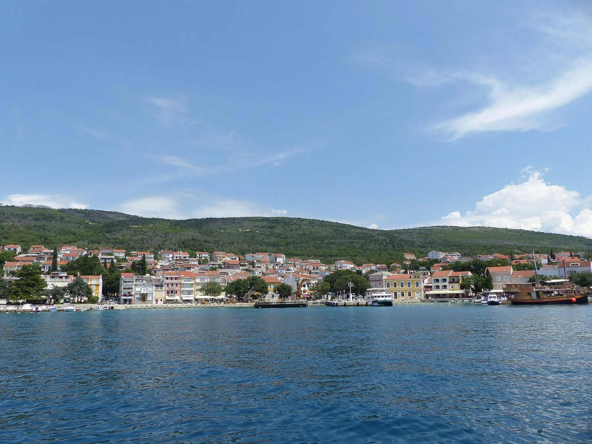 Photo showing: Selce, Croatia. Taken on the 1st of July, 2016. From the sea.