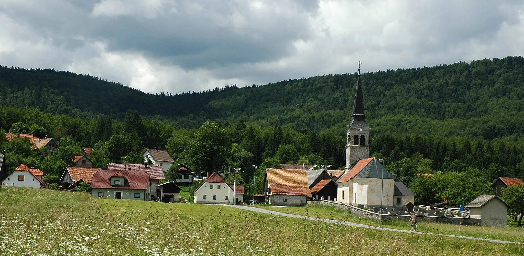 Photo showing: Babno Polje, Slovenia, in summer