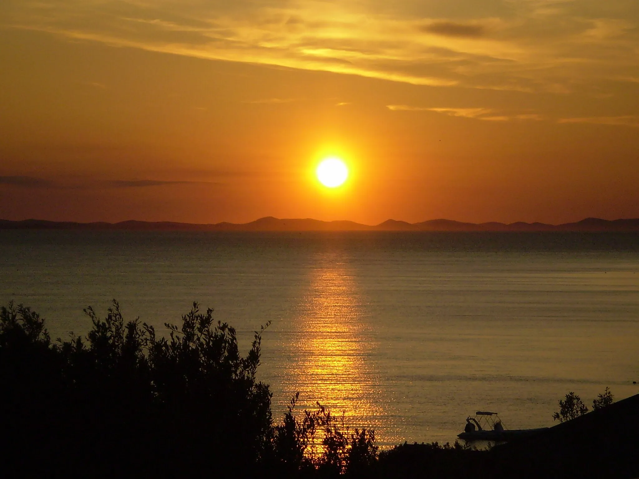 Photo showing: Sunset from Kožino near Zadar, Croatia.