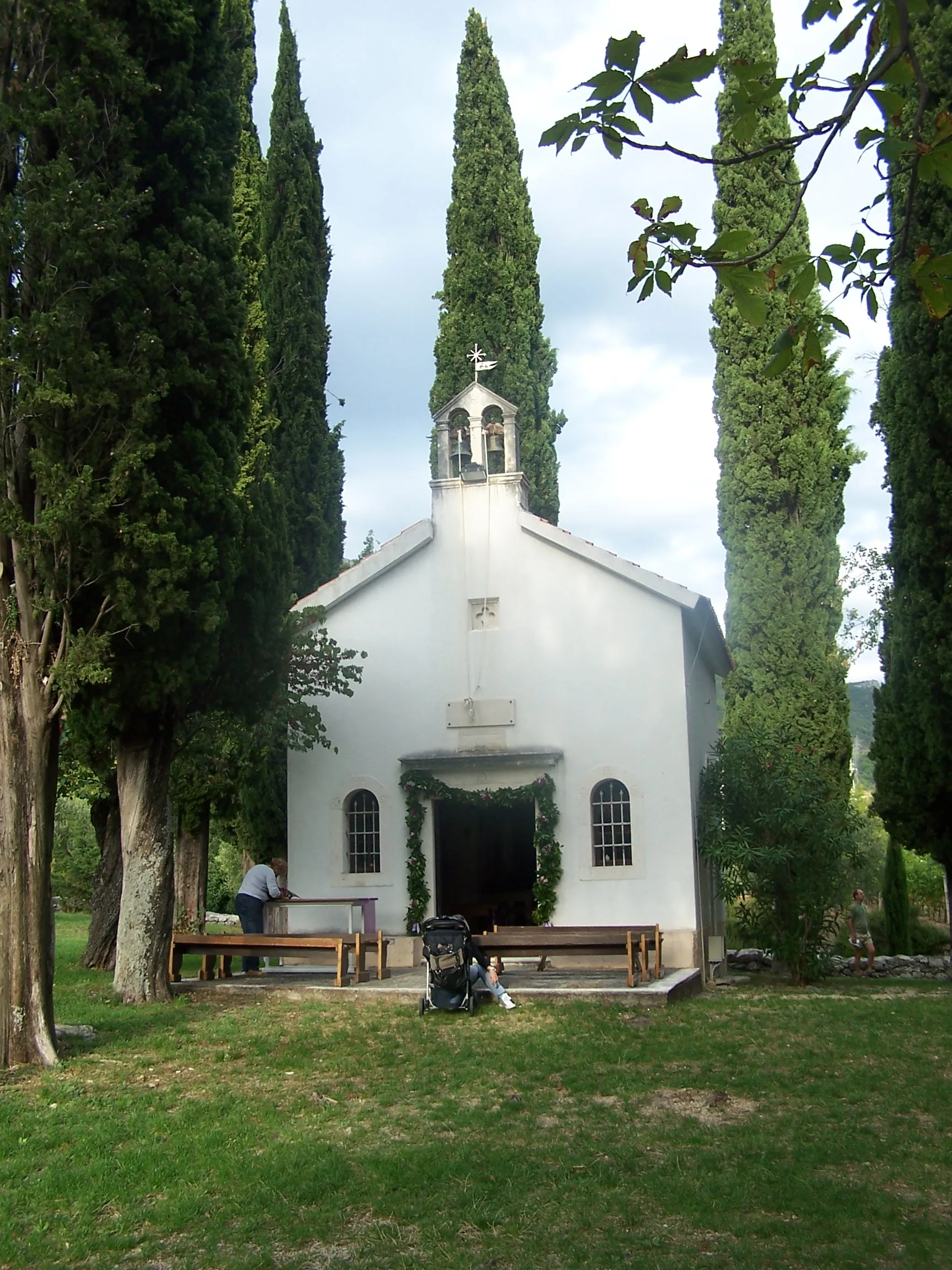 Photo showing: Kirche im Biblischen Garten Gospa Stomorija Kaštel Novi (Dalmatien)