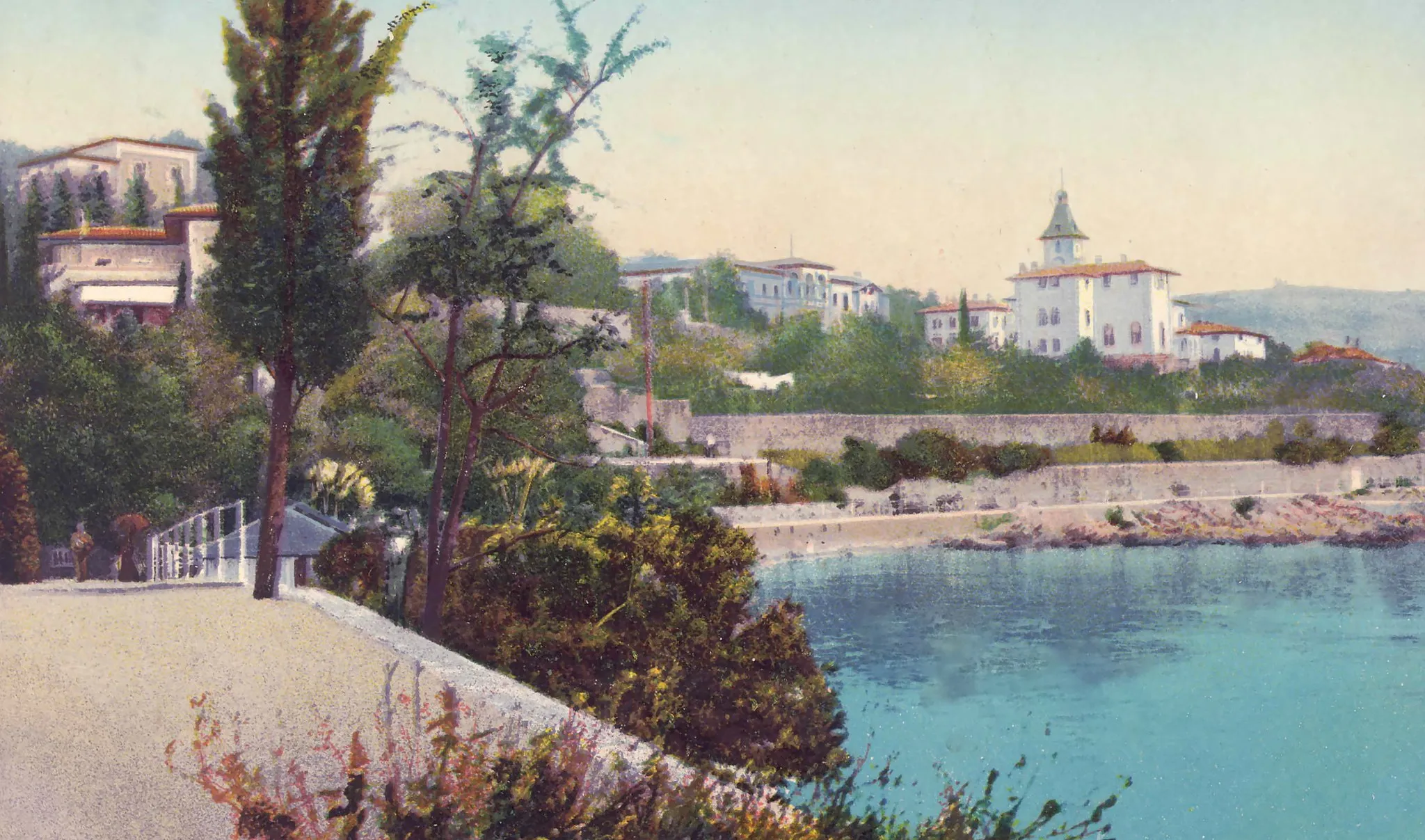 Photo showing: Opatija, view of City Hall August 19 1910.