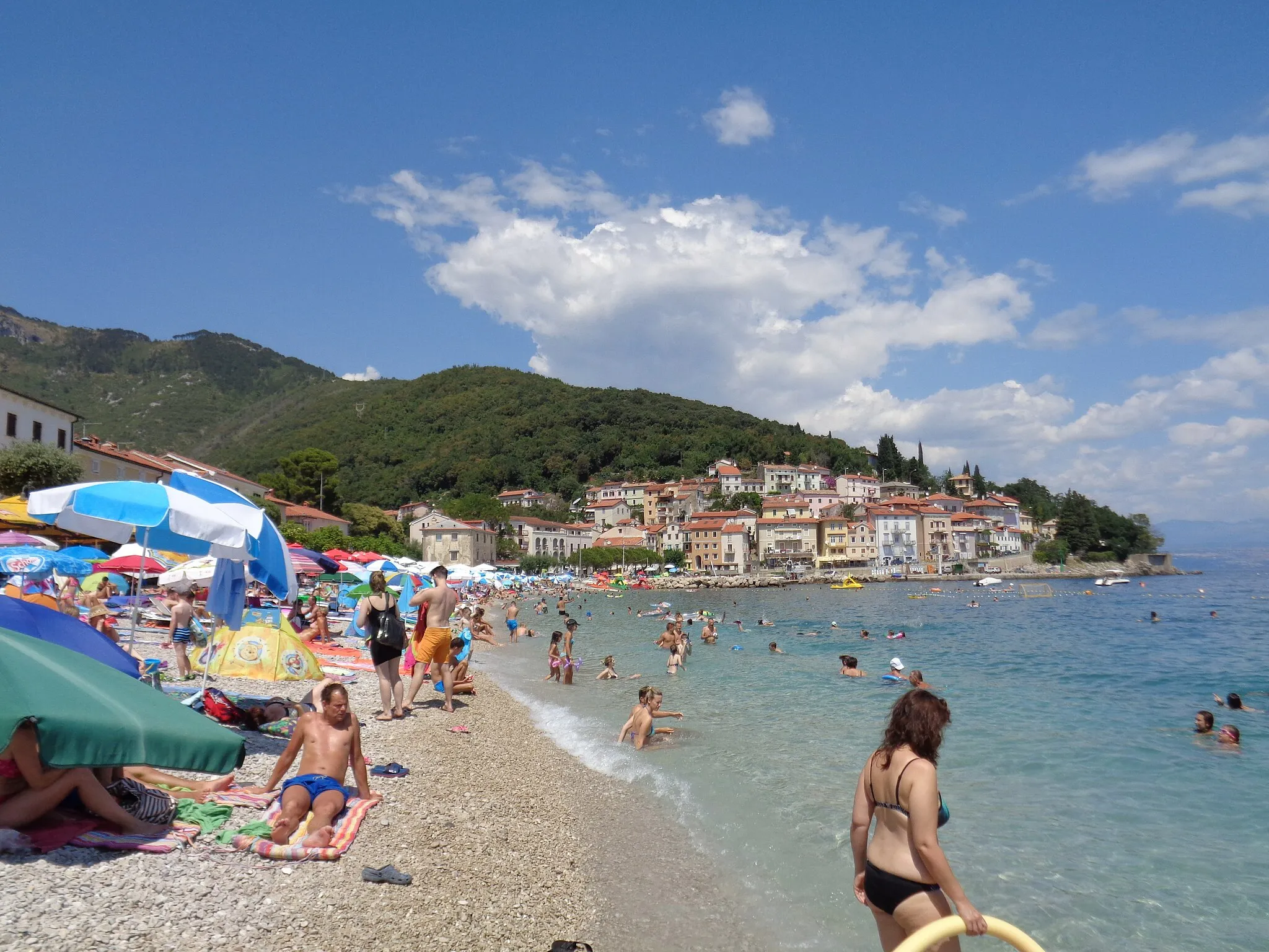 Photo showing: Mošćenička Draga municipality, Primorje-Gorski Kotar County, Croatia - beach