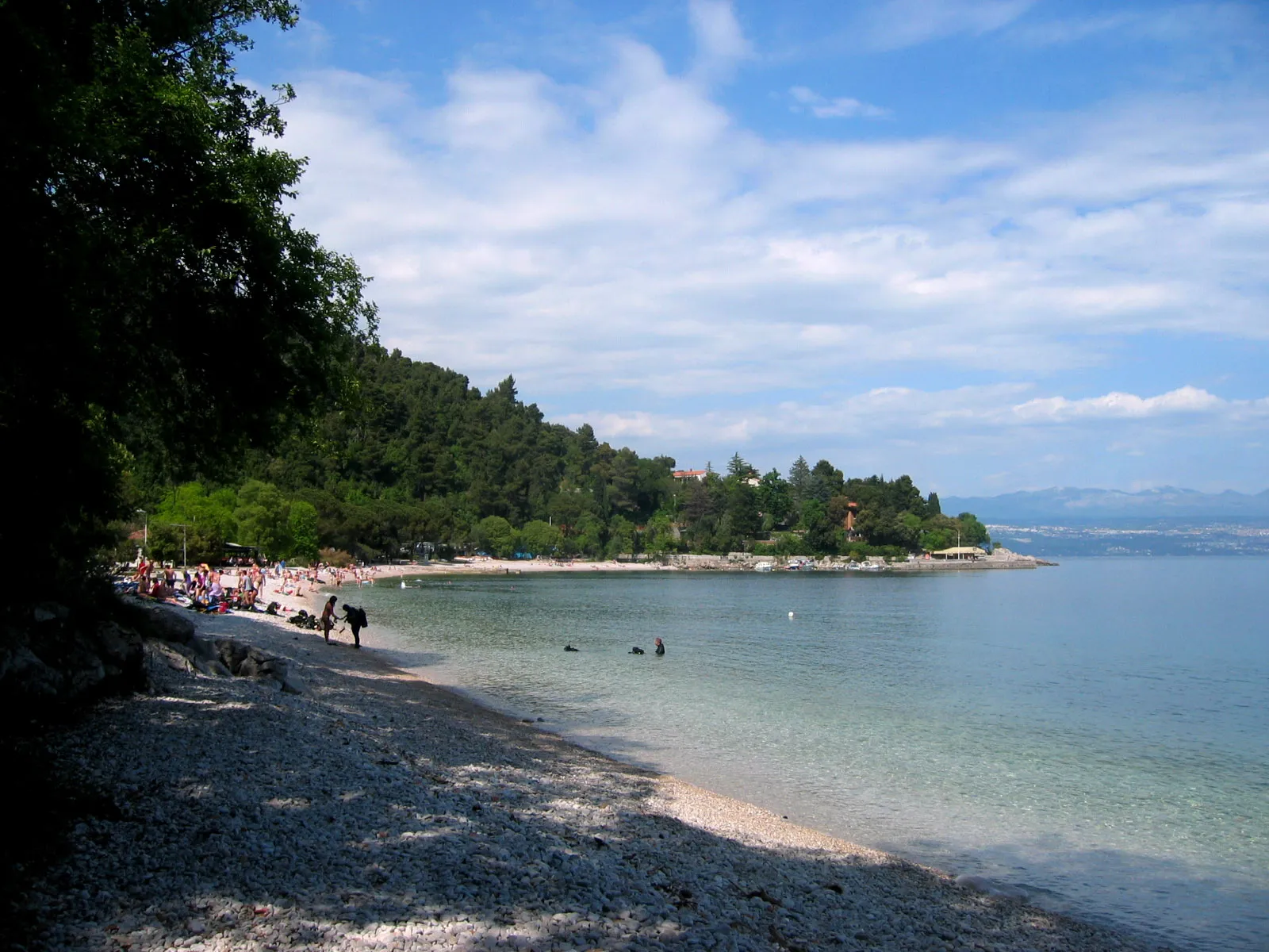 Photo showing: Medveja (beach), village in Istra (Croatian coast)