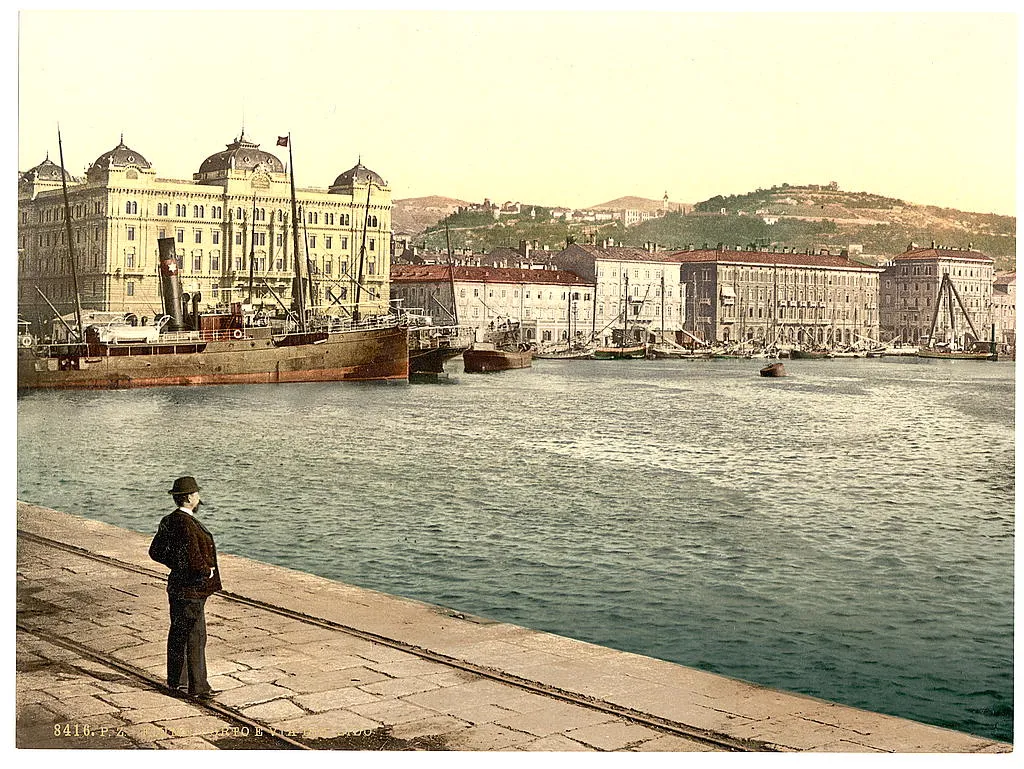 Photo showing: Rijeka Harbor, c.1900